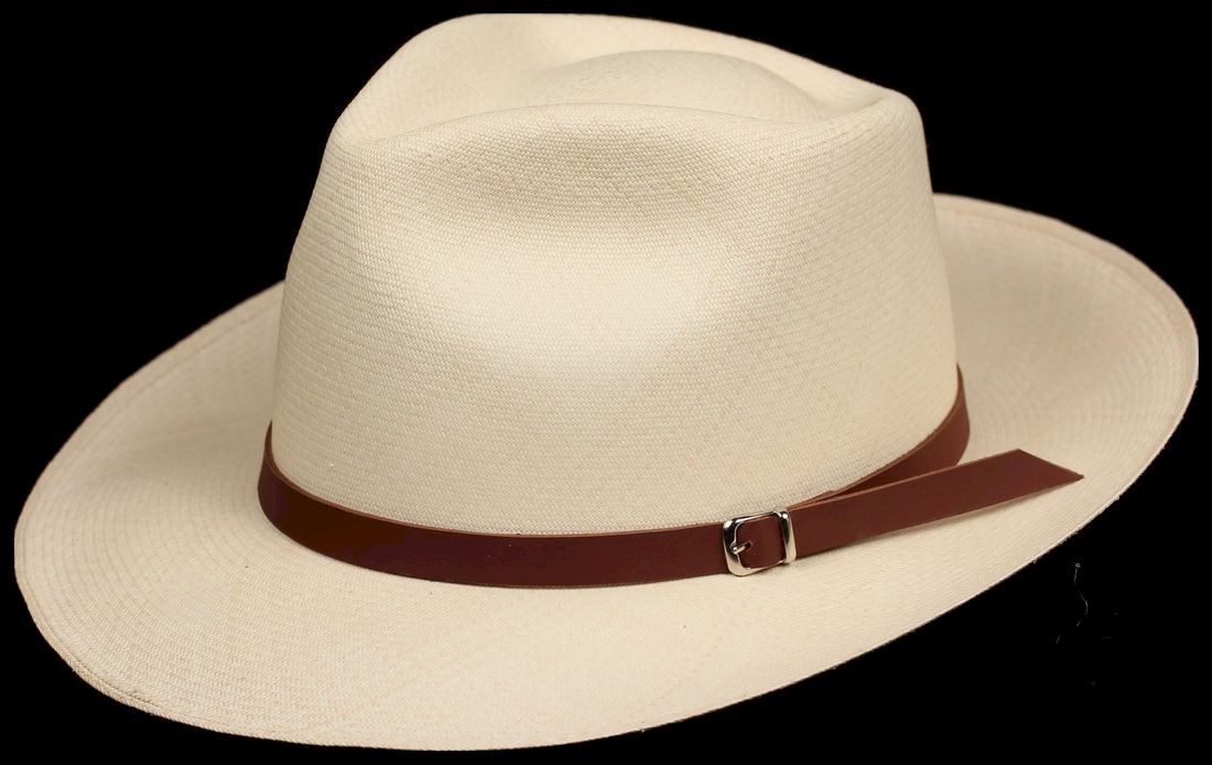 Half Inch – Brown Leather – Hat band Men Sun Panama Hat fedora Replacement strap