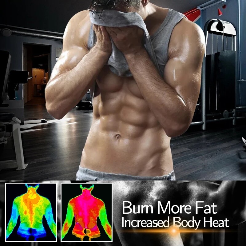 Men Slimming Belly Control Body Shaper Waist Trainer Sweat Sauna Girdle Belts US