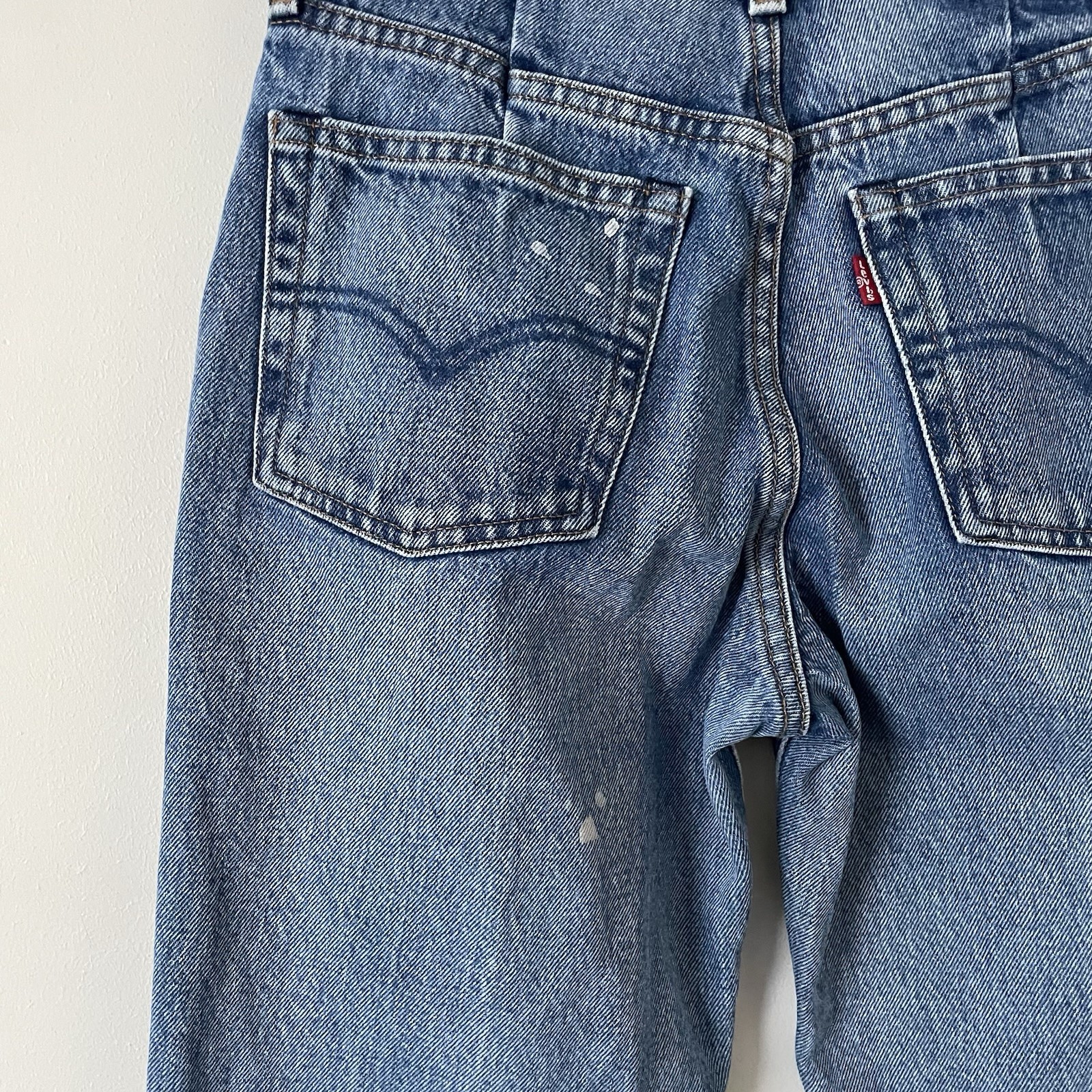 Levi’s Women’s Reworked Altered Jeans W26 L26 Cropped Blue Cotton See Pictures