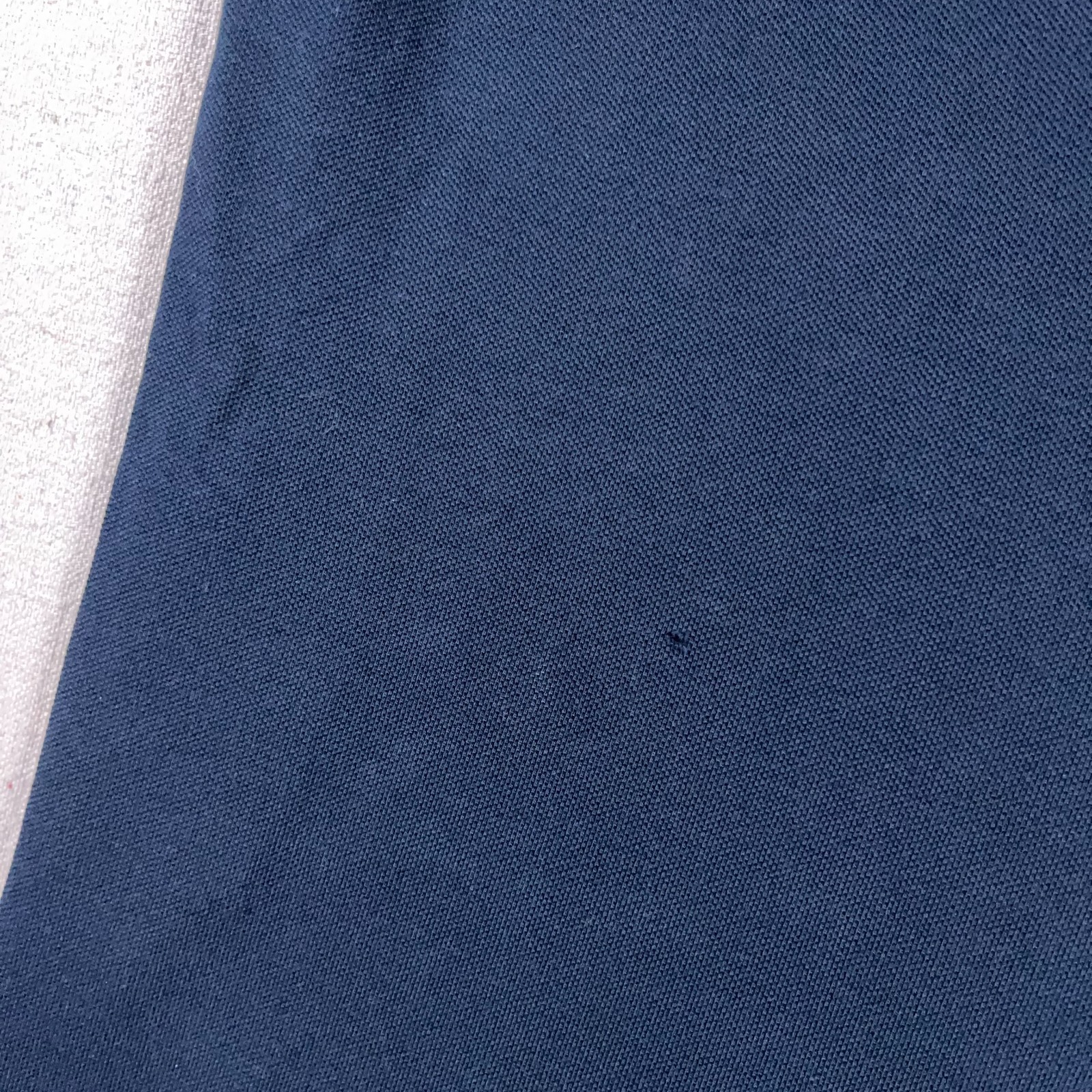 Asket Polo Shirt Mens Large Long Navy Blue Short Sleeve Pique Cotton