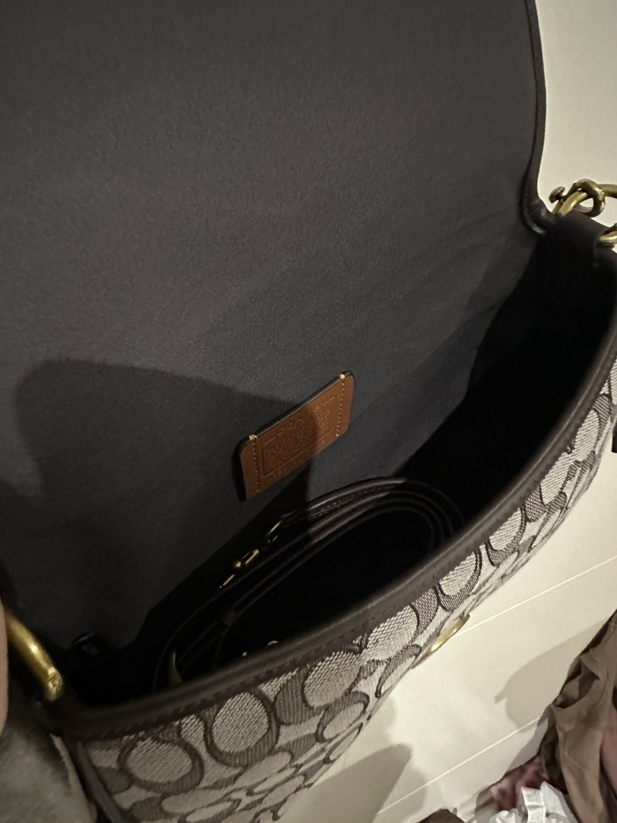 Coach Denim Soft Tabby 26 Shoulder Bag