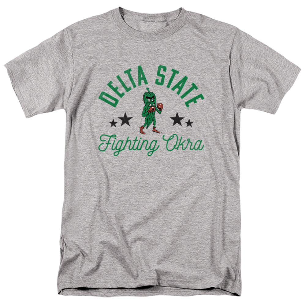 Delta State University Adult T-Shirt Statesmen, Athletic Heather, S-5XL