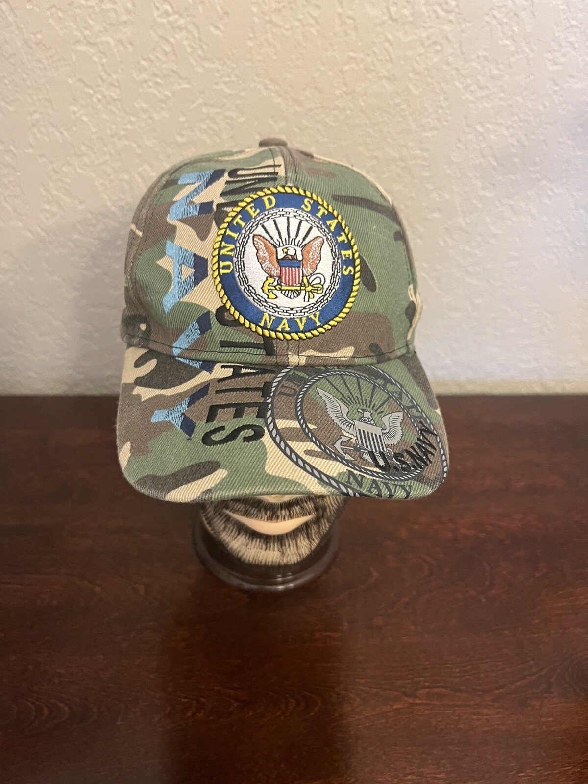 US Navy Armed Forces Camouflage Baseball Hat Cap USA Navy 3D Embroidered Adult