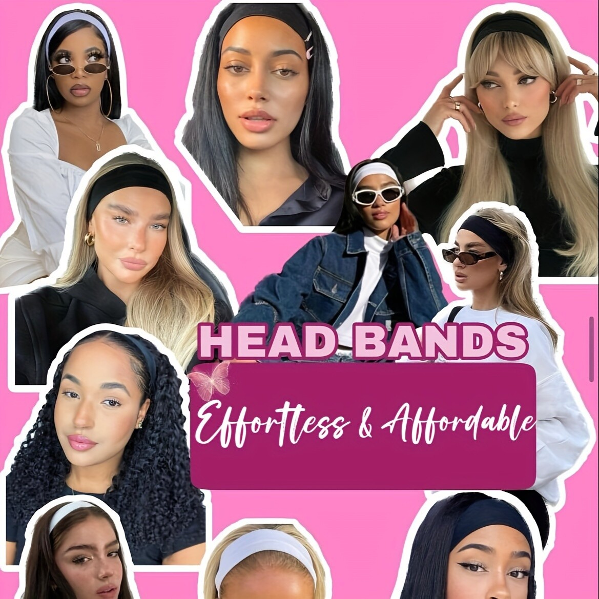 Thin Soft Non-Slip Sport Headbands for Women Elastic Hair Band