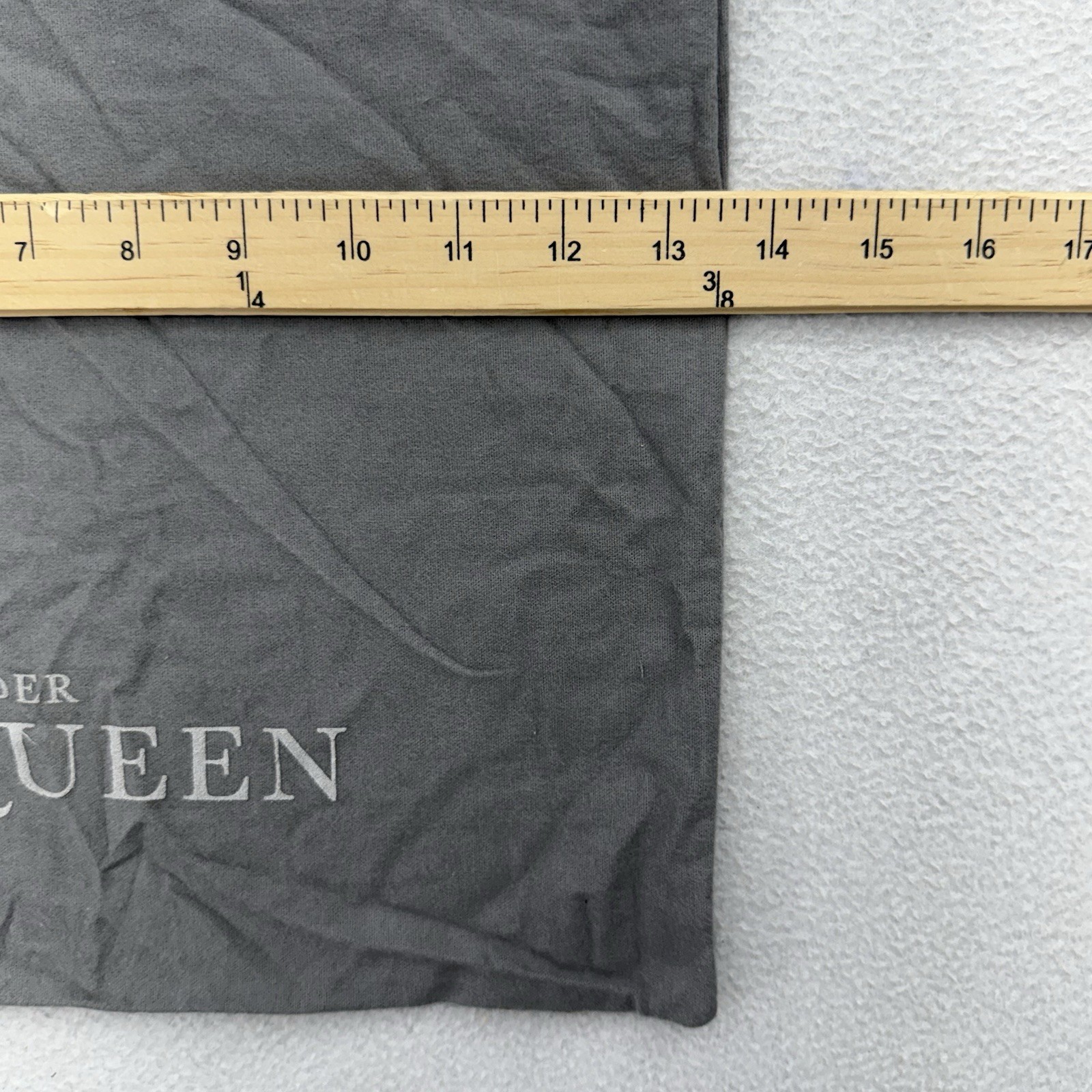 Alexander McQueen Dust Bag 17.5″x13.5″ Gray Drawstring Storage Protector Heels