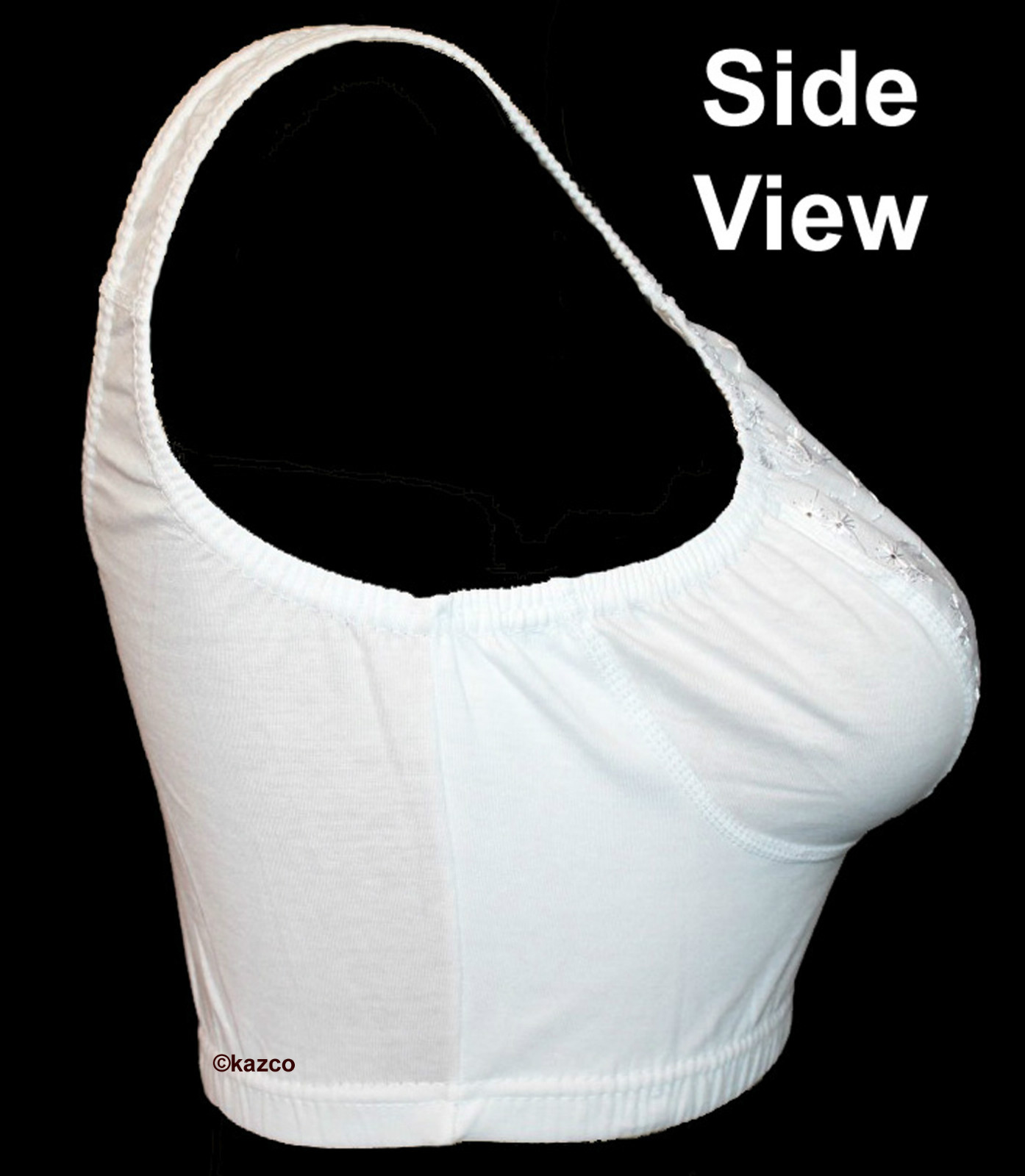 Ladies COTTON PULL ON BRA White Chest Size 32 to 52 Cup B – DD Non Wire Bra