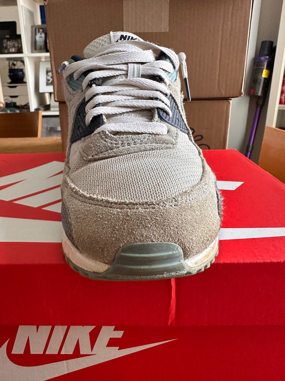 Nike Air Max 90 Pure Platinum Worn Blue Men’s Size 11