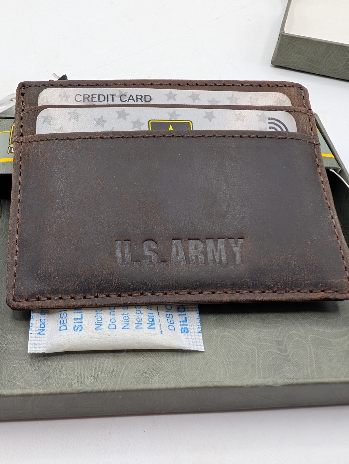 U.S. Armed Forces RFID Men’s Genuine Leather Wallet US Army