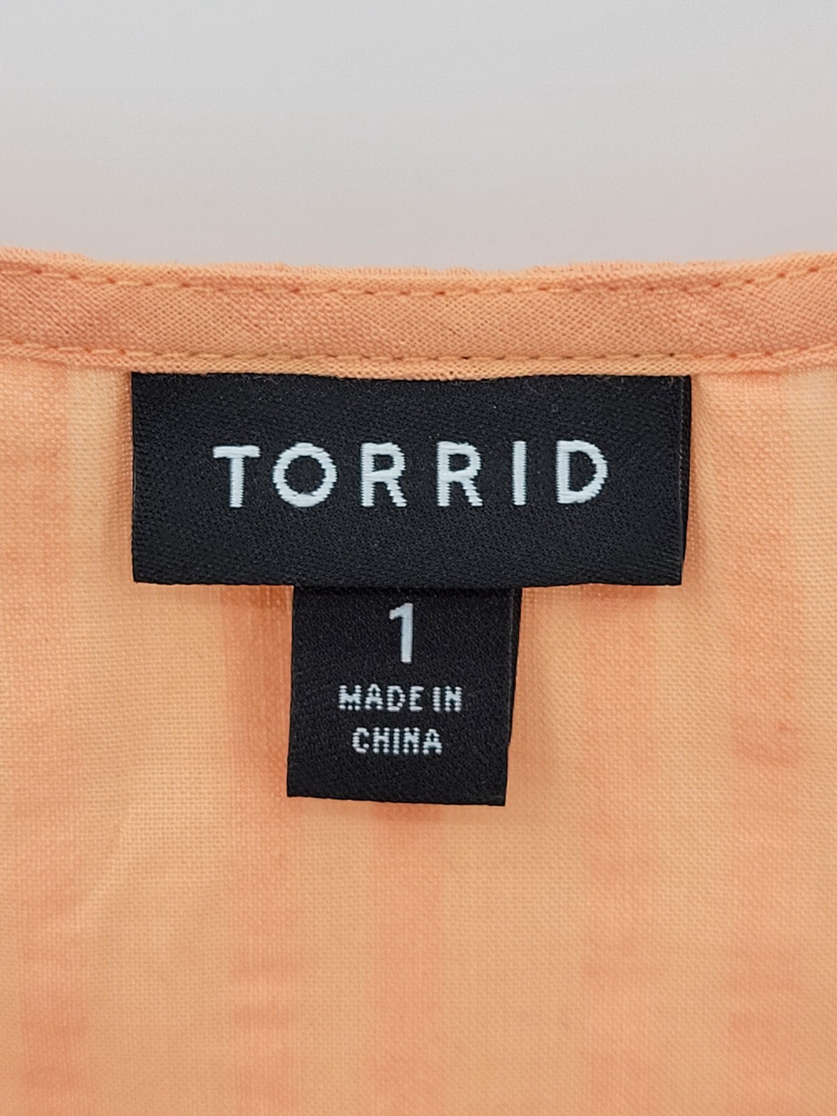 Torrid Top Womens Plus 2X Orange Puff Sleeve Sweetheart Neckline Romantic Blouse