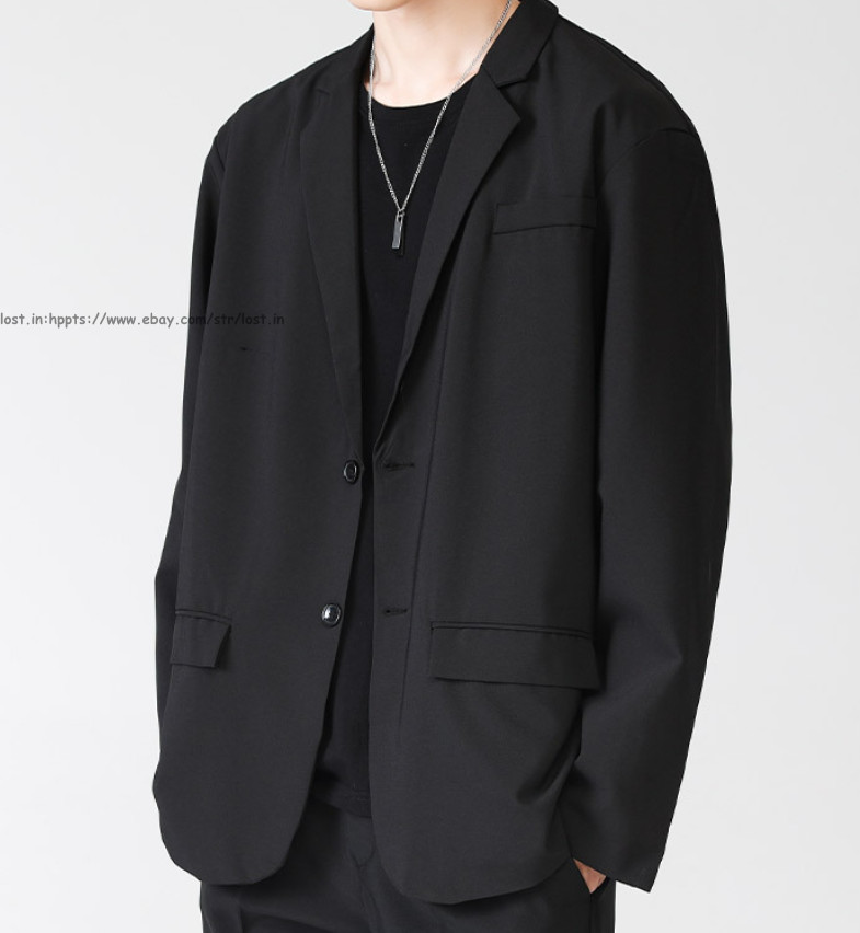 Men Slim Fit Casual Button Blazer Summer Thin Casual Suit Jacket Business Coats