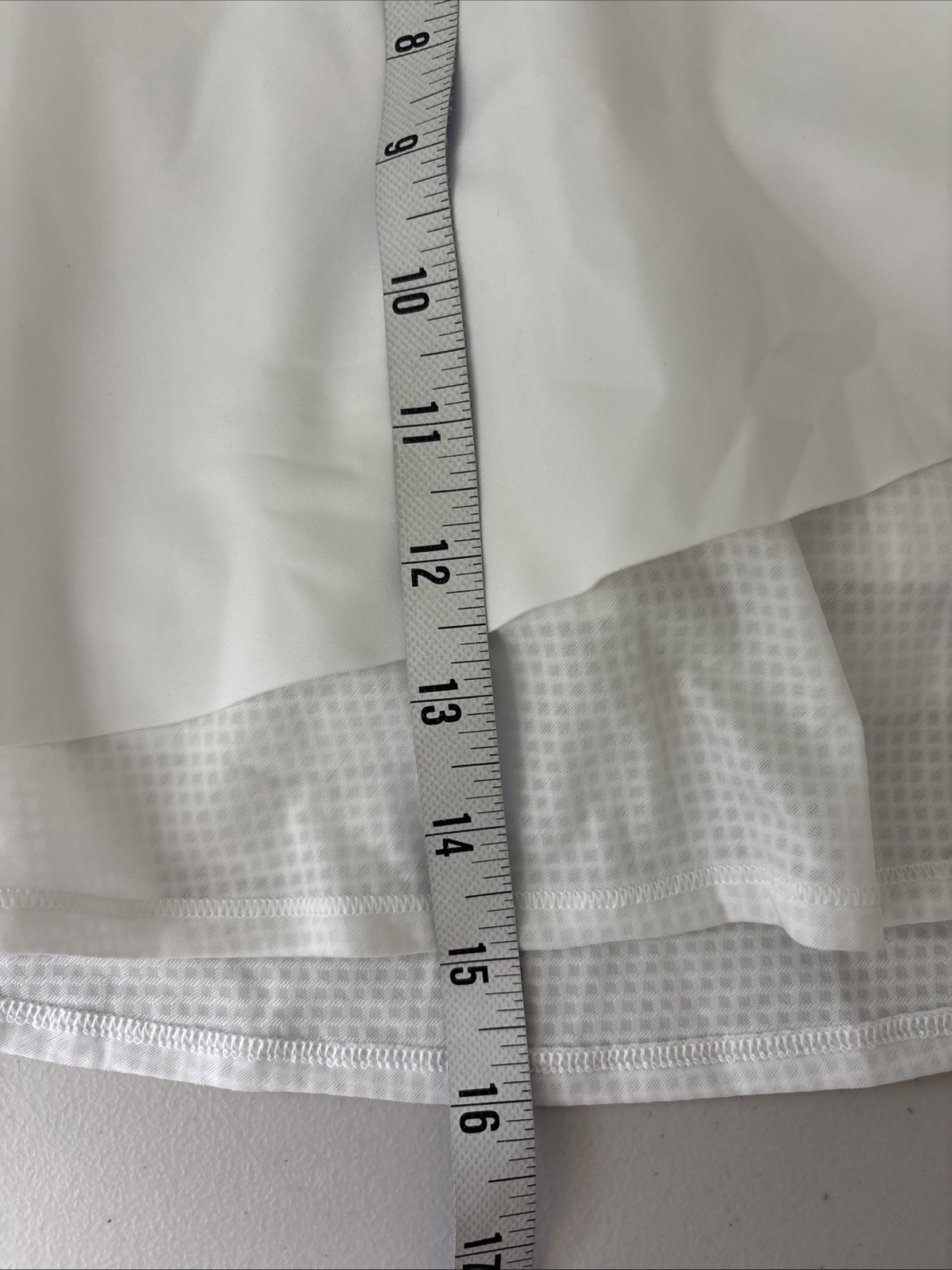 NEW $79 Athleta Ace Mesh Tennis Skort in White Pockets SIZE XS 14.5″ Length