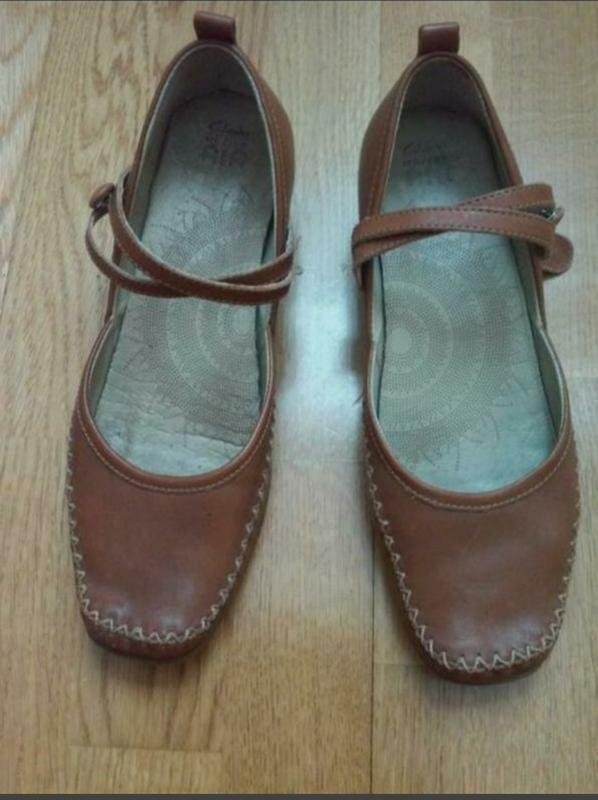 women clarks heels brown 38 #7B0Q