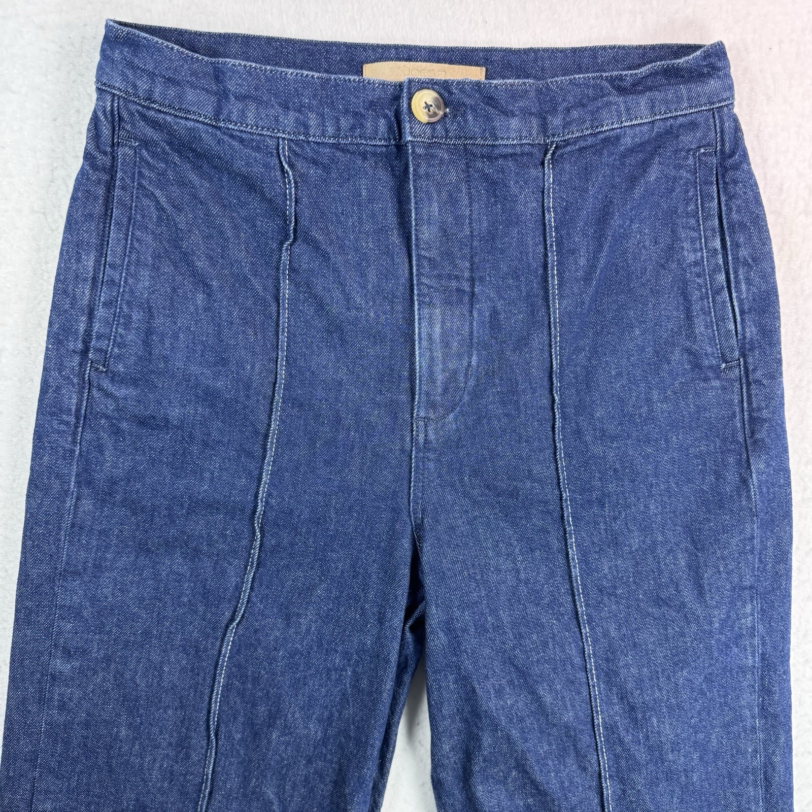Joe’s Jeans Women’s 30 Wide Leg Denim Pants Dark Wash Cropped Trouser
