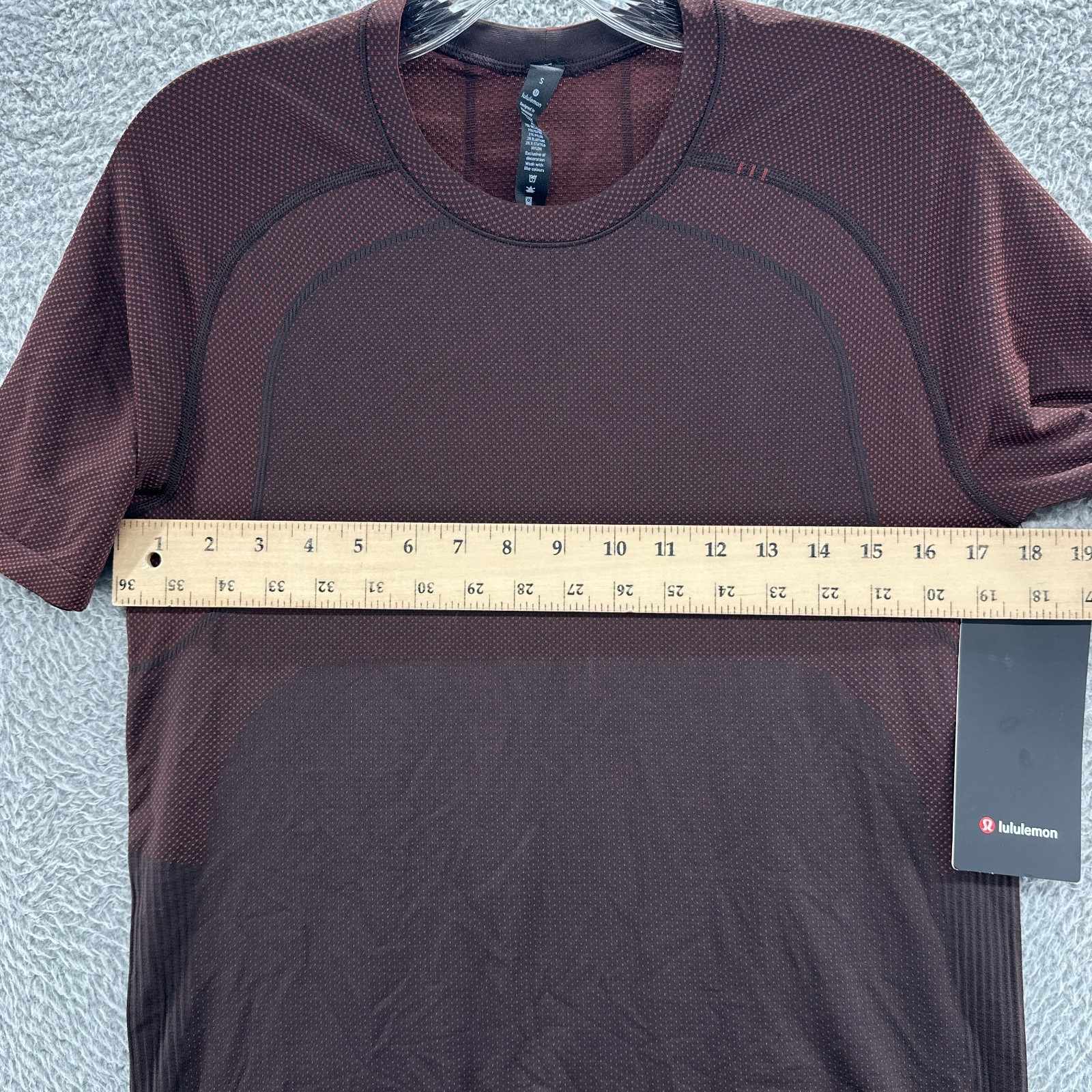 Lululemon Shirt Mens Small S Red Gym Metal Vent Tech 2.0 Short Sleeve Shirt