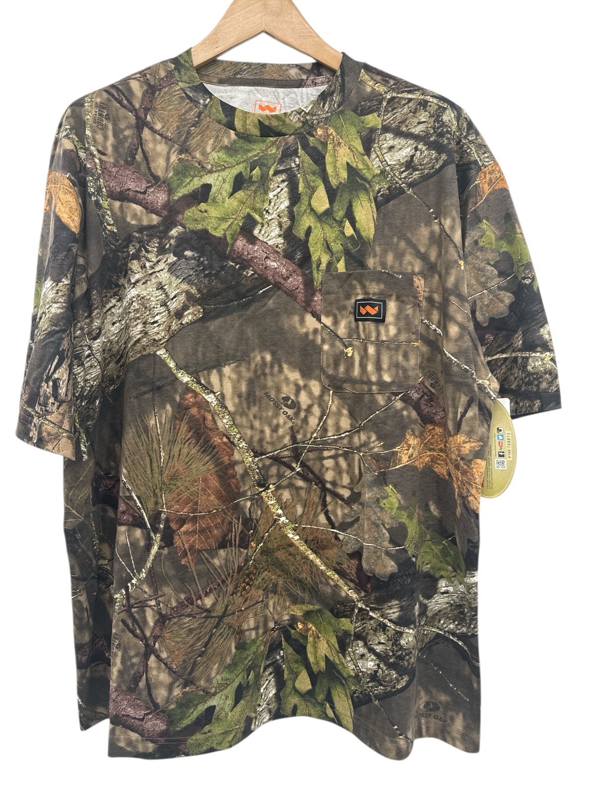Walls Mossy Oak Camo Pocket T-Shirt Men’s XL Short Sleeve Hunting Tee NWT