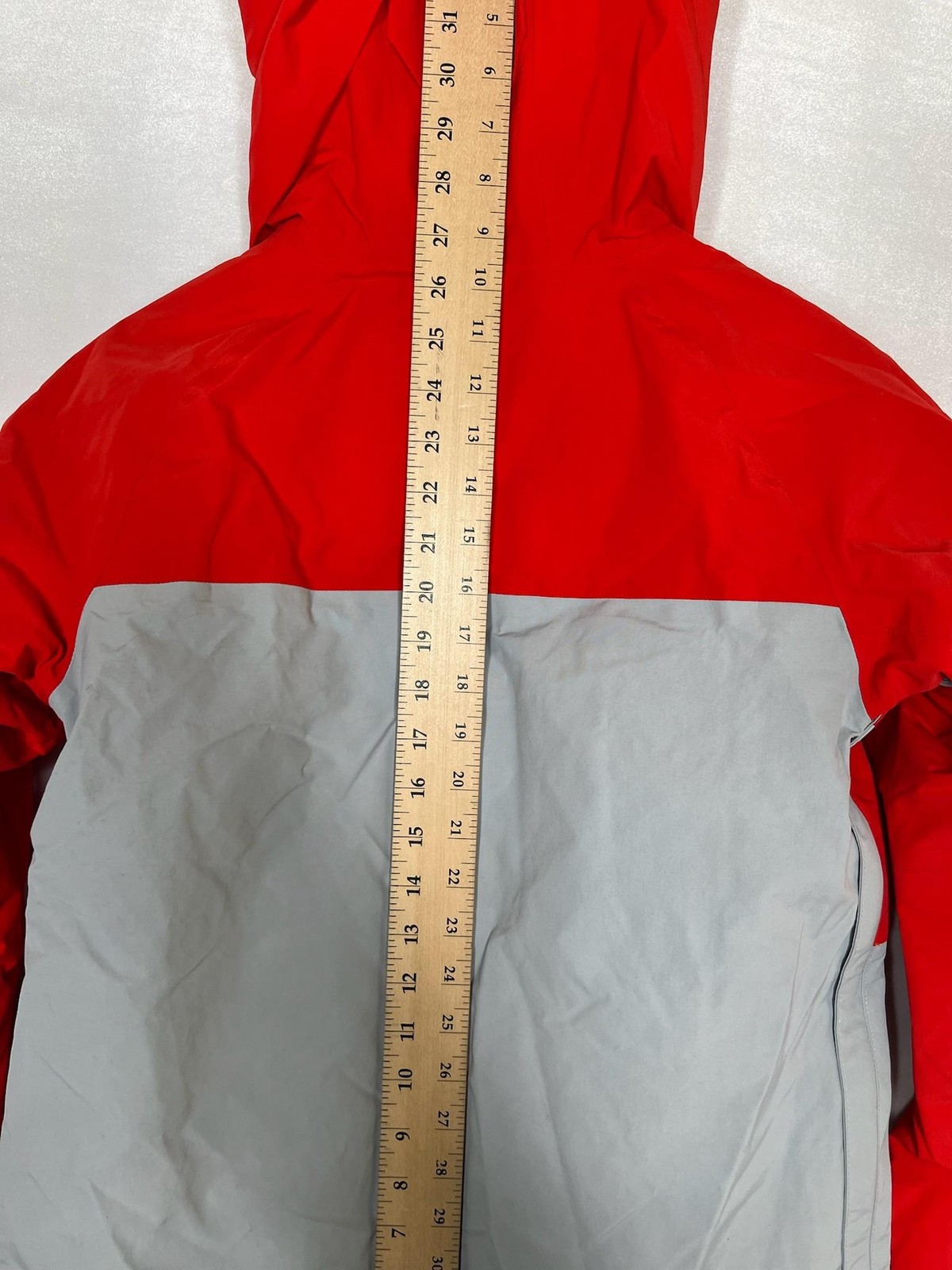 Burton K Frostner Anorak Jacket Youth 10 Red Gray Insulated Ski Pullover NEW