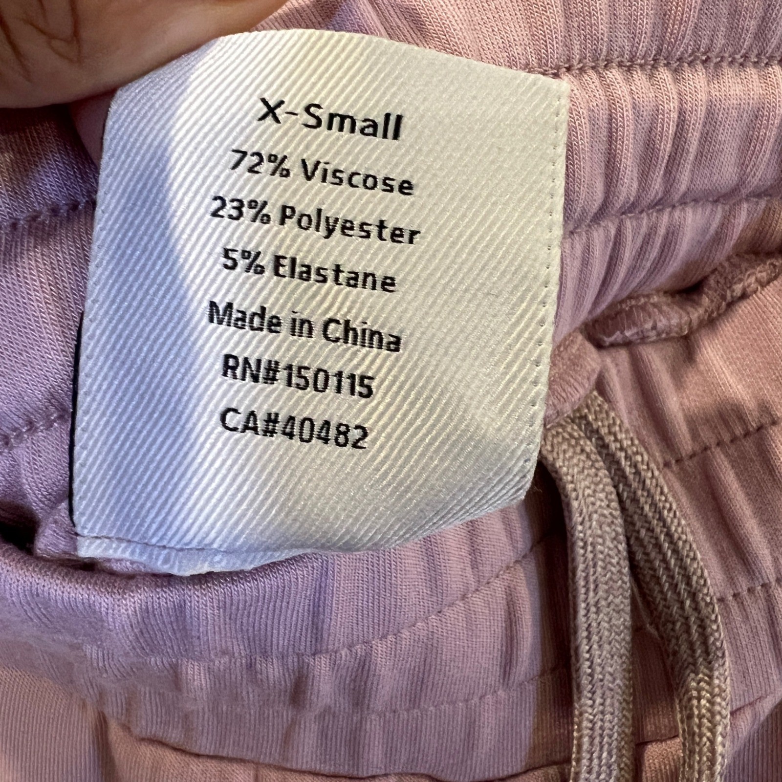 Varley DoubleSoft The Rolled Cuff Pant 25 Mauve Pink Sweatpants Joggers Size XS