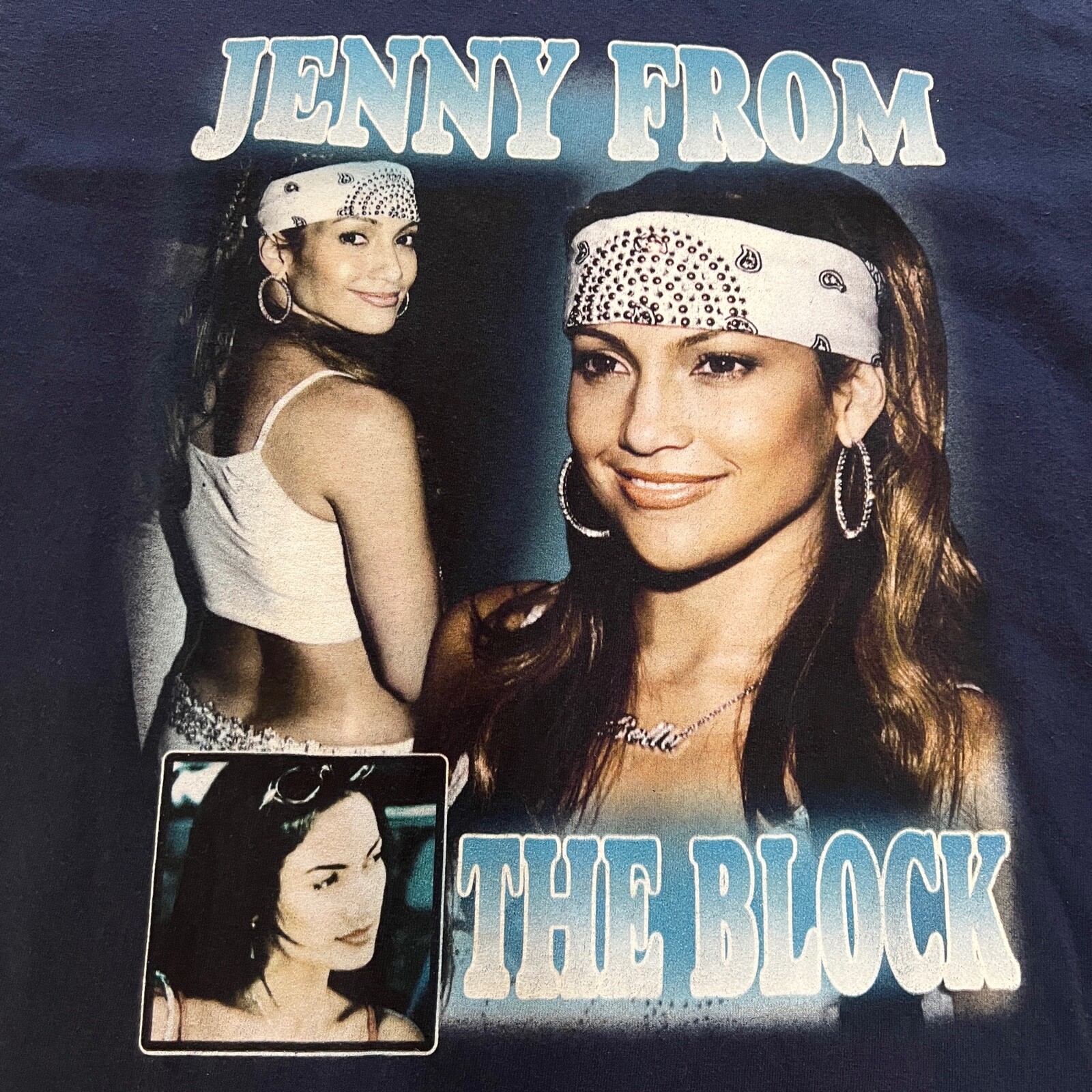 Jennifer Lopez Jenny from the Block Rare Tshirt Y2K 2000s Gildan Size M