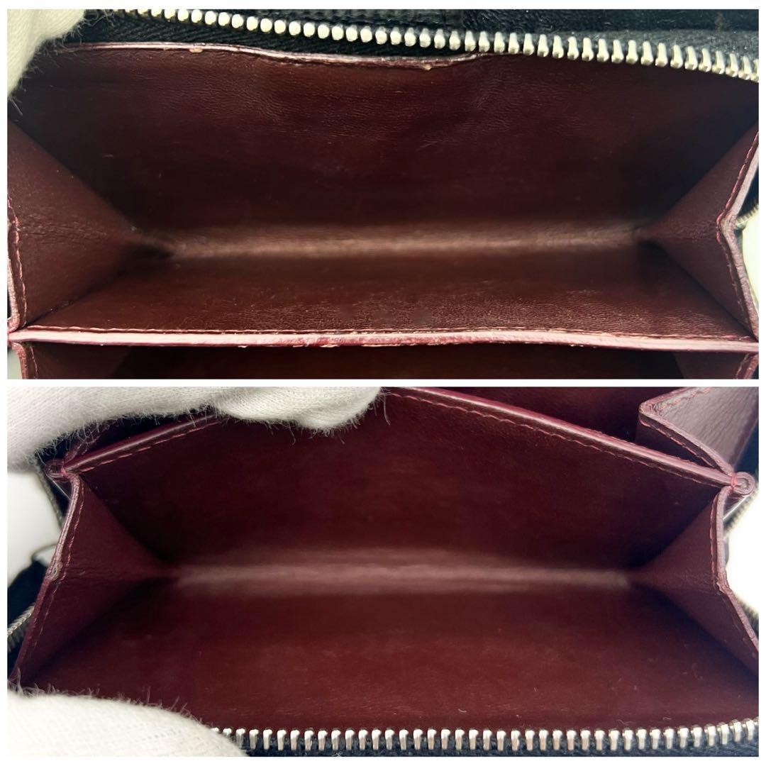 Beautiful Condition CHANEL Matelass Lambskin Folded Wallet Black 971
