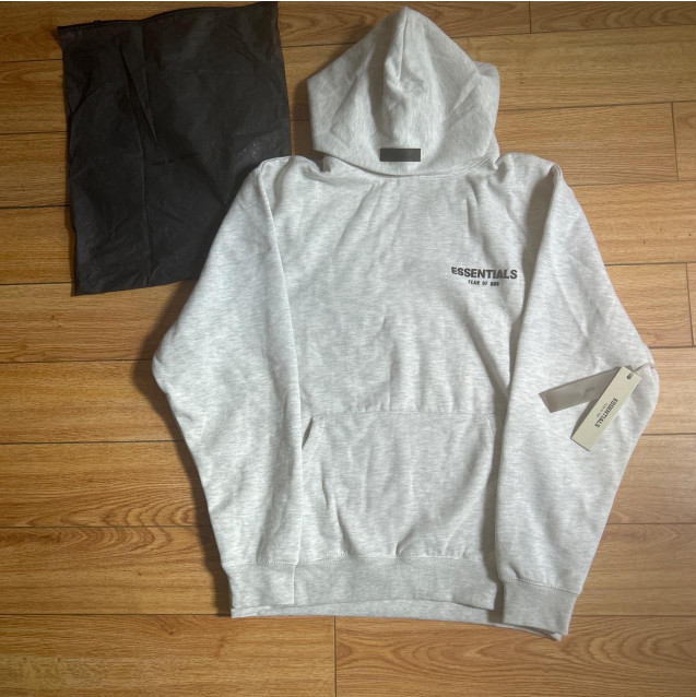 Fear Of God Essentials Light Oatmeal Hoodie Size Medium Brand New Authenticated.