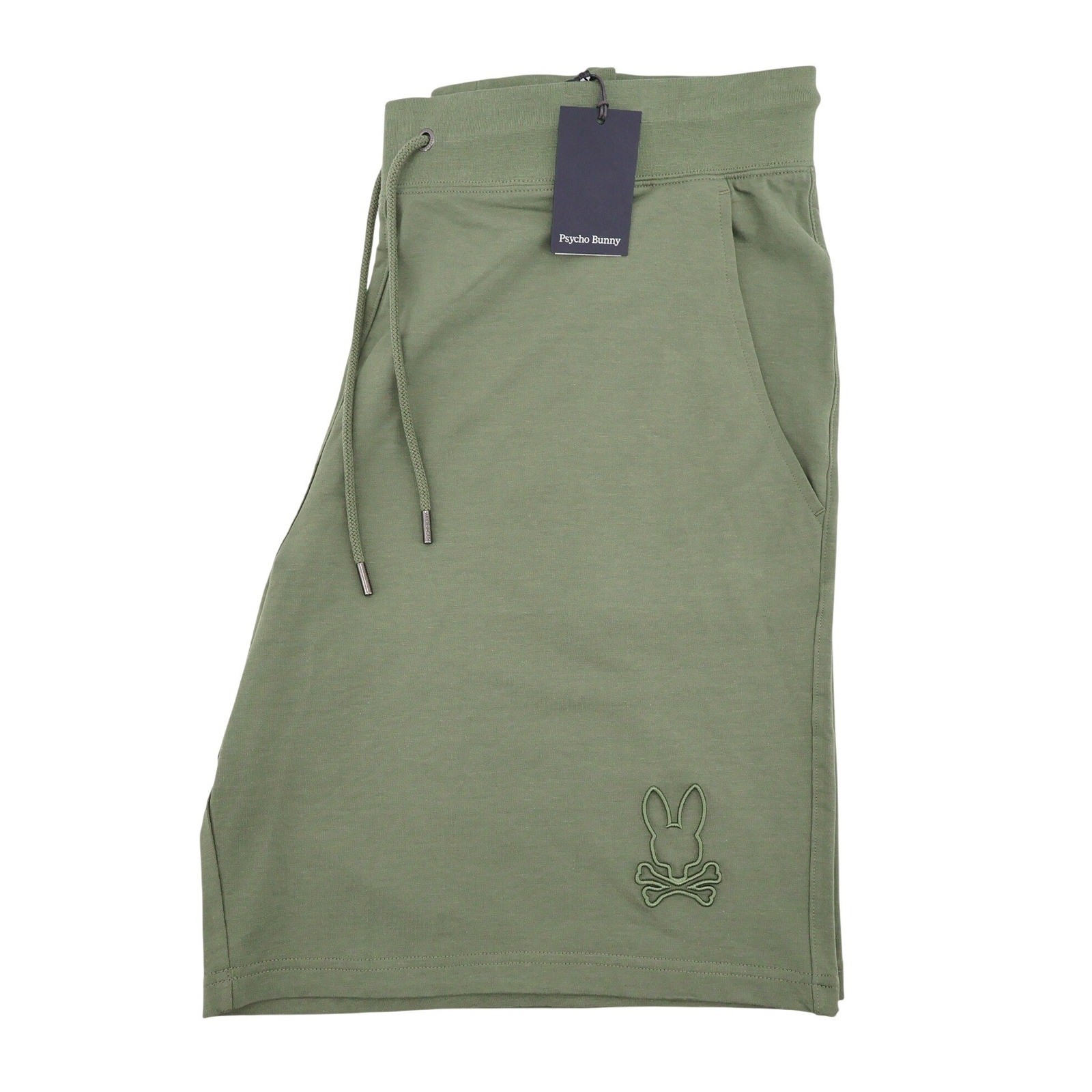 NEW Psycho Bunny Levanzo Micro French Terry Sweatshort Sea Spray Mens 3XL $110