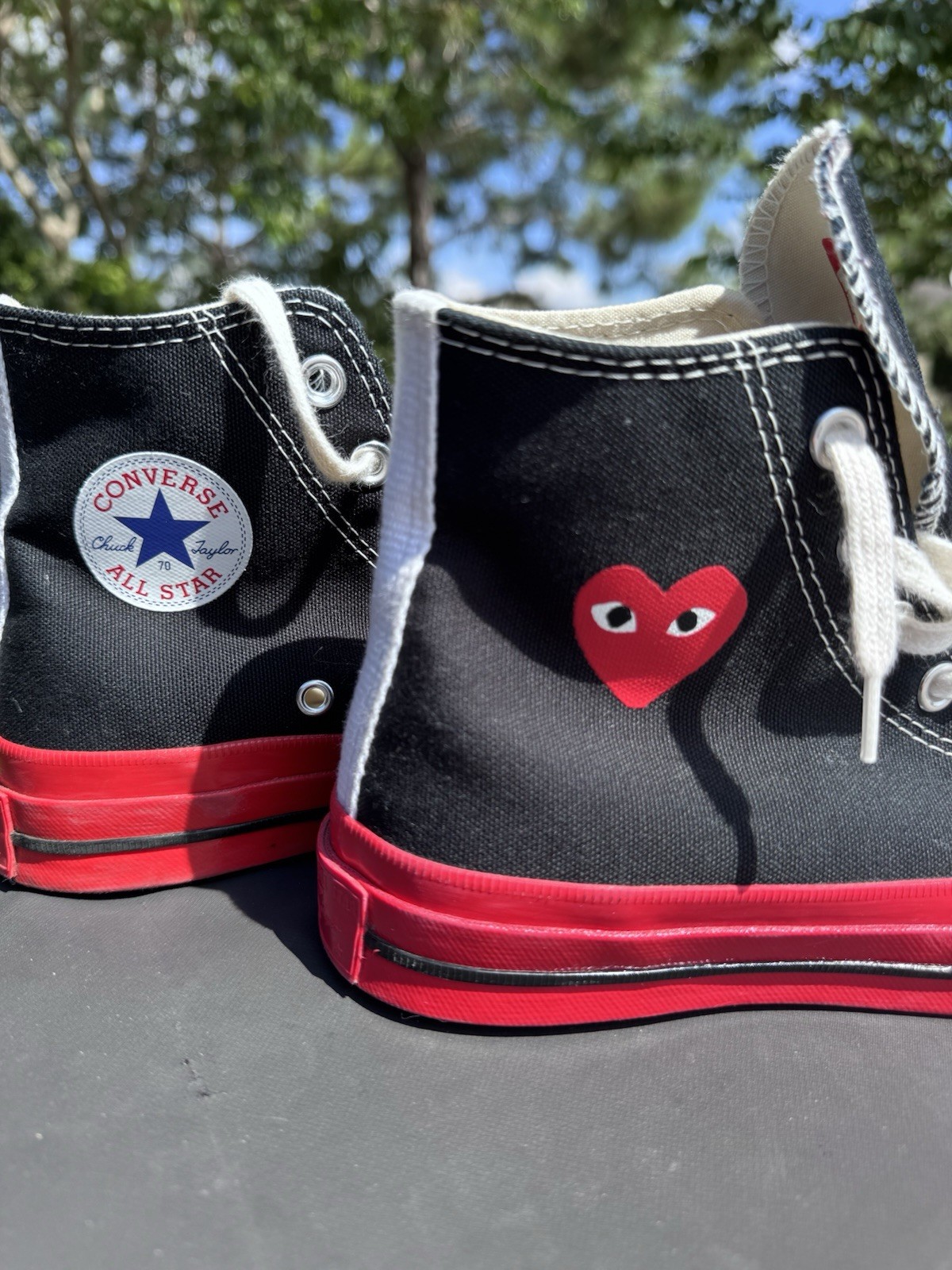 Converse x Comme des Garçons PLAY Chuck Taylor High Top W-6 M-4