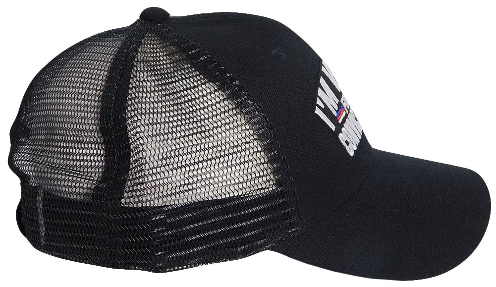 Trump 2024 I’m Voting For The Convicted Felon Black Mesh Embroidered Cap Hat