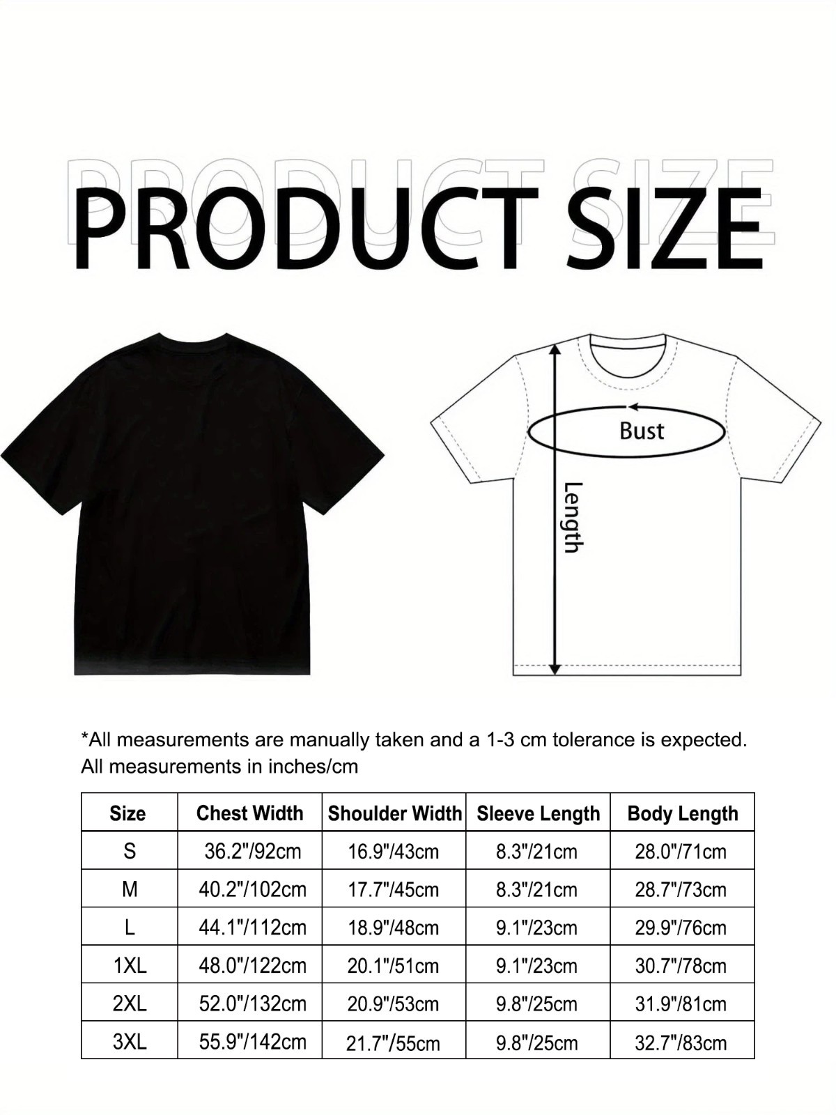 Custom Printed Men’s Black Cotton T-Shirt Personalized Text Photo Graphic Custom