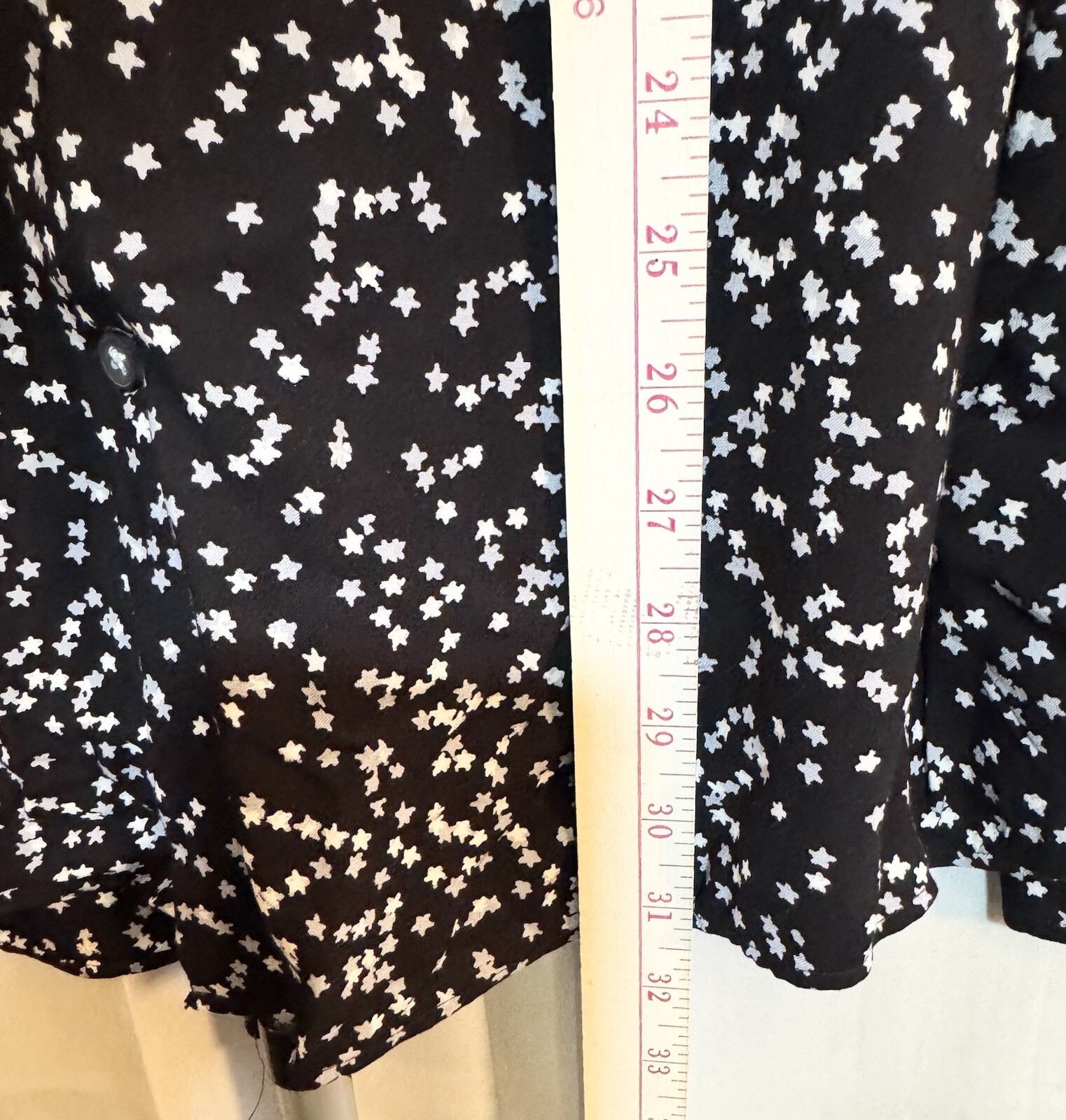 HAWES & CURTIS MAYFAIR SLIM FIT MENS DRESS SHIRT BLACK WITH STARS XXL