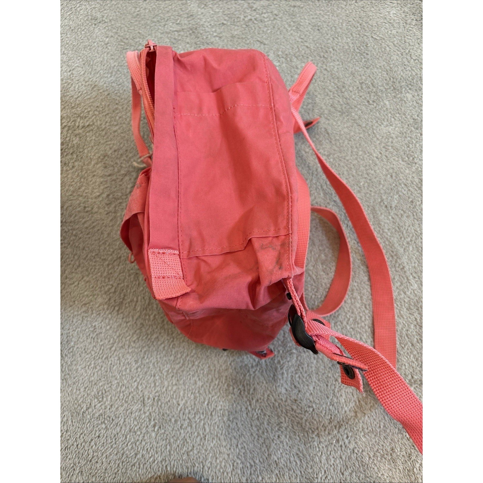 Peach Pink Mini Backpack Classic Lightweight Everyday Bag READ