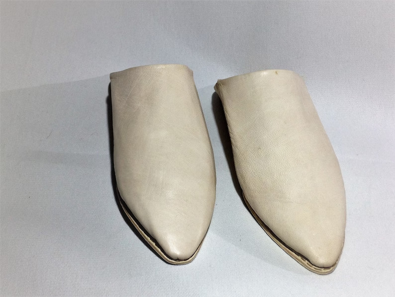 Naturel leather Slippers Handmade Babouche morrocan slippers Traditional babouch