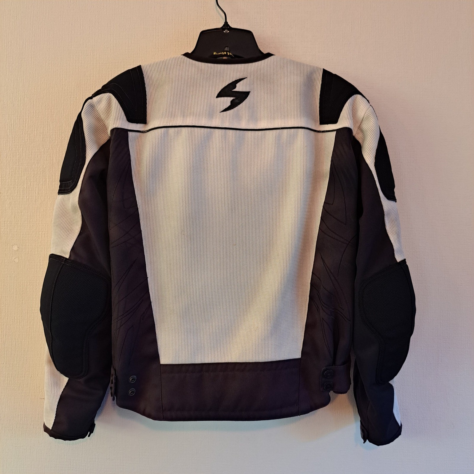 Scorpion EXO Mesh Motorcycle Jacket Mens SM Black White Exo Skeletal Excellent
