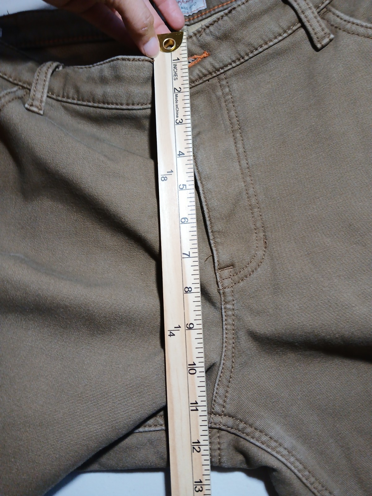Weatherproof Vintage Men’s Regular Fit Brown Stretch Canvas Pants 40W Straight