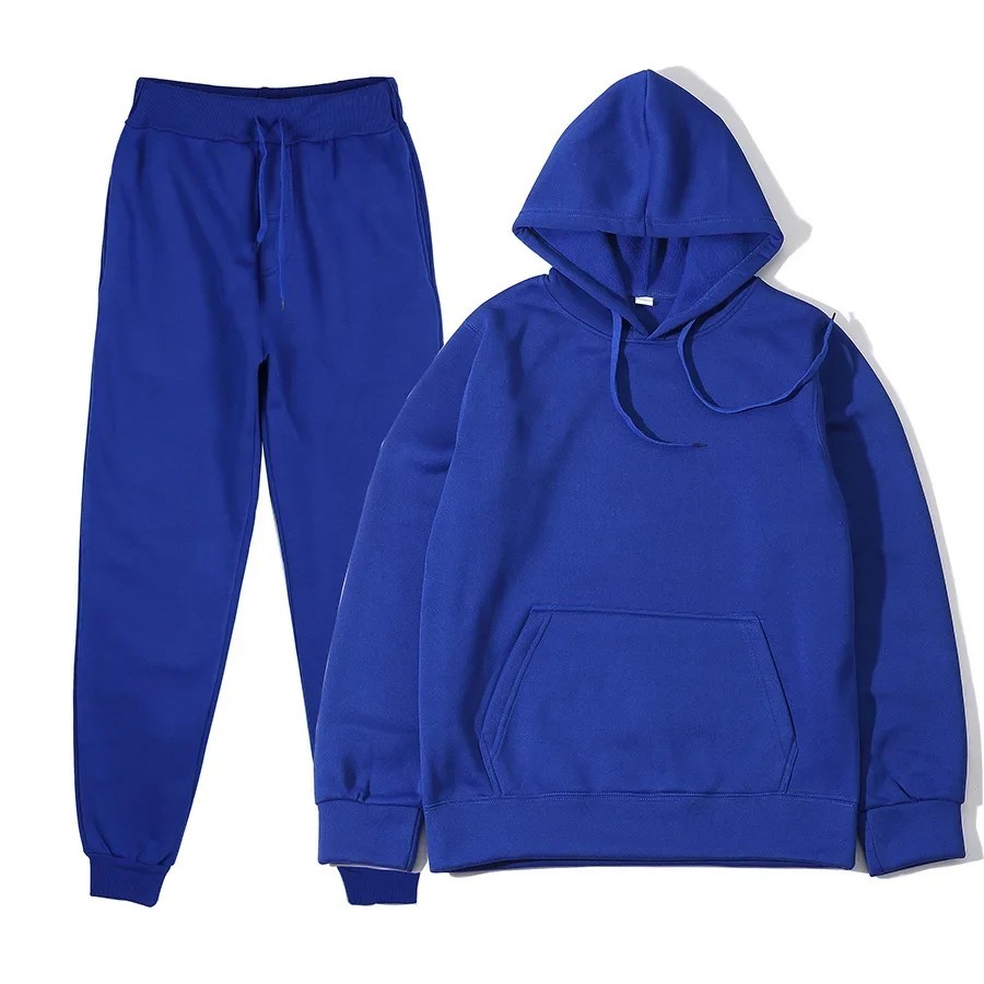 Men’s Hooded Tracksuit Set Hoodie Sweatshirt Jogger Pants Casual Sportswear