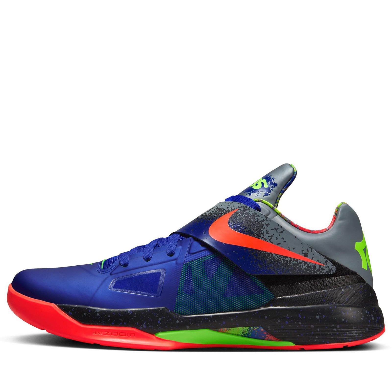 Nike Mens’ Zoom KD IV Basketball Shoes – Concord/Bright Crimson/Black