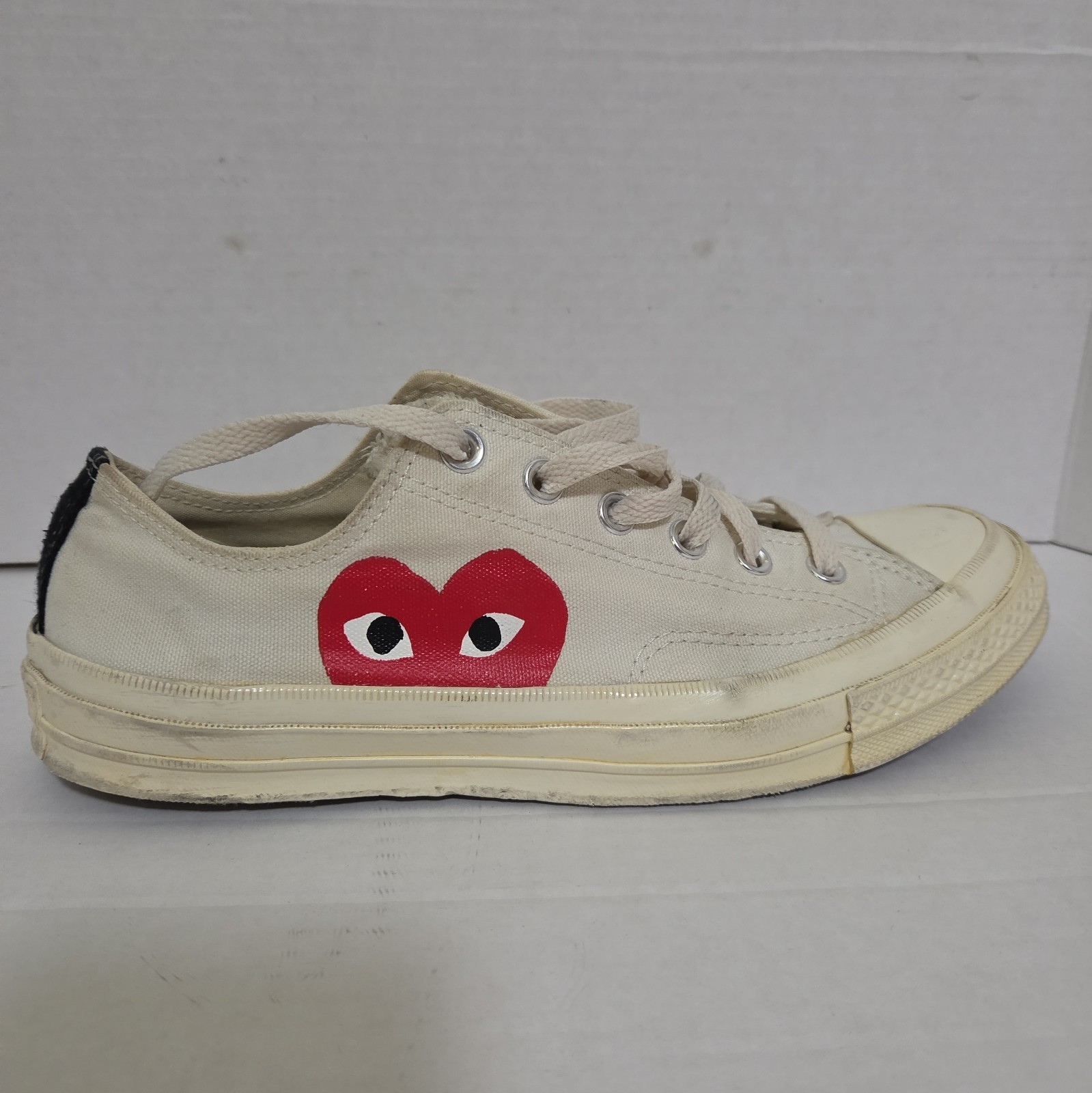 Converse CDG Comme des Garçons Play White Chuck Low M 8 W 10 Sneakers