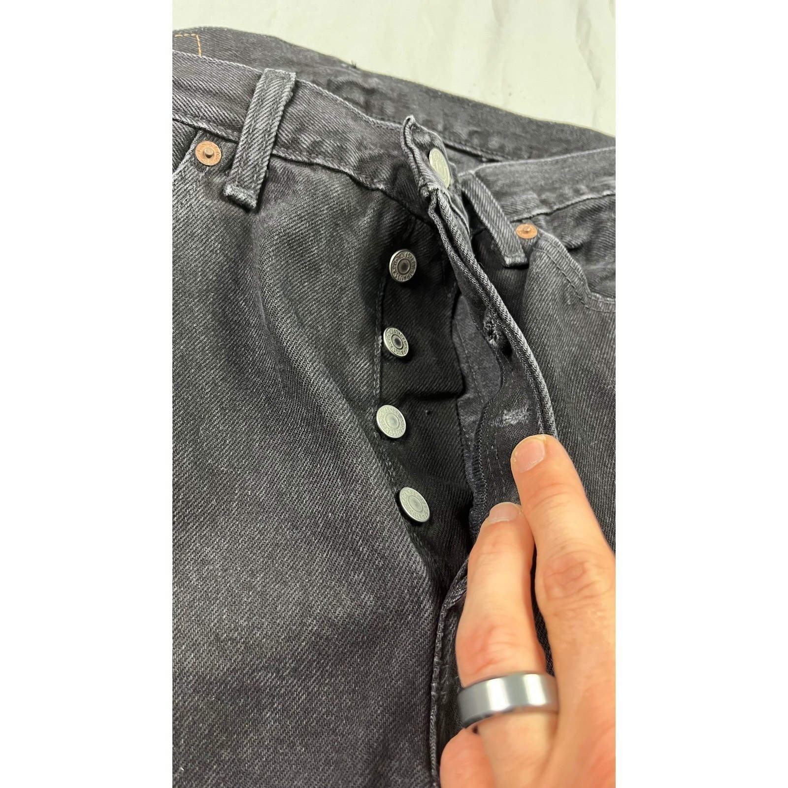Denim Tears Levi’s 501 DT Mens Black Straight Leg Jeans 34×34 Button Fly New