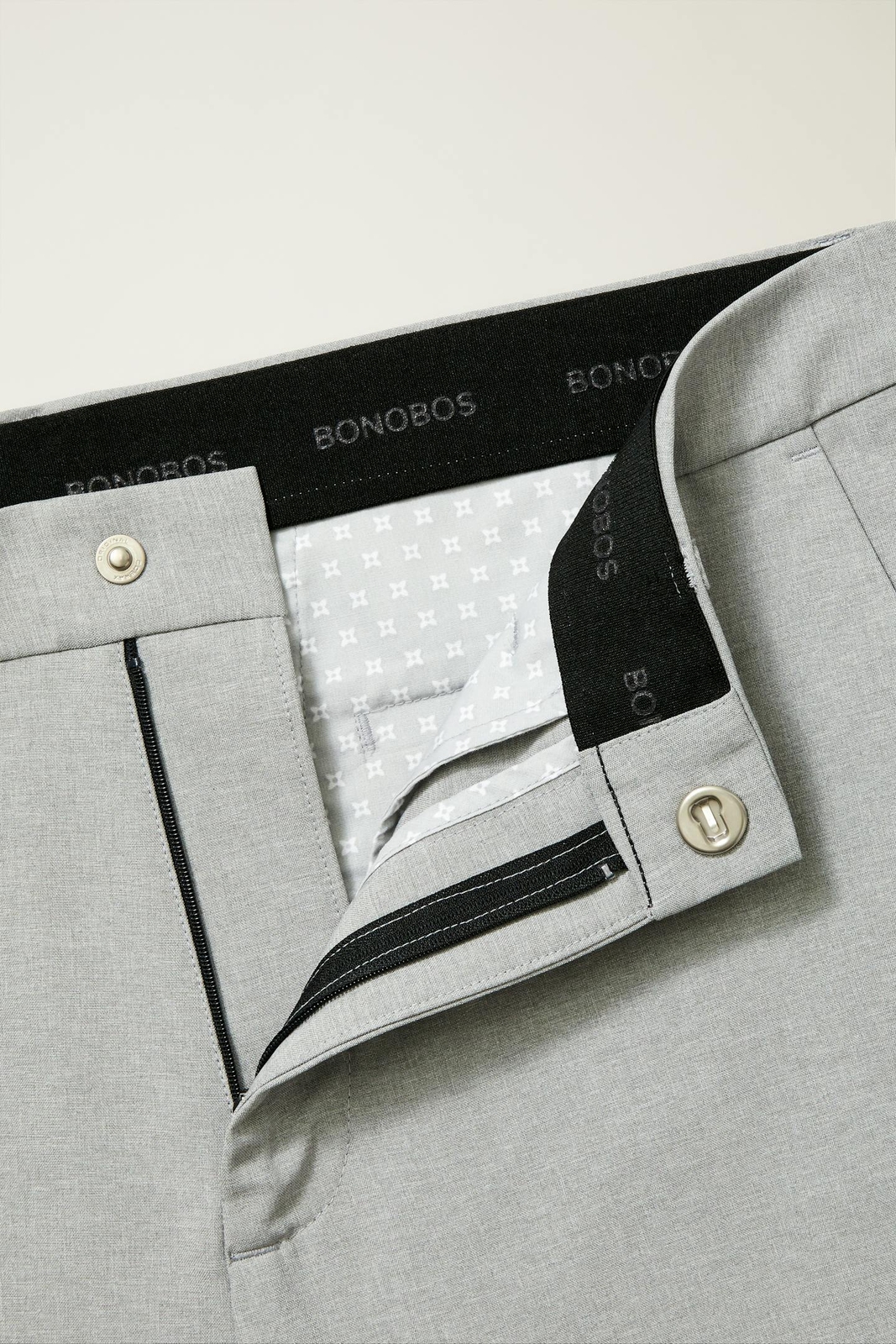 Bonobos Mens Golf Pants Performance Link 5 Pocket Slim Taper Ash Grey 34×32