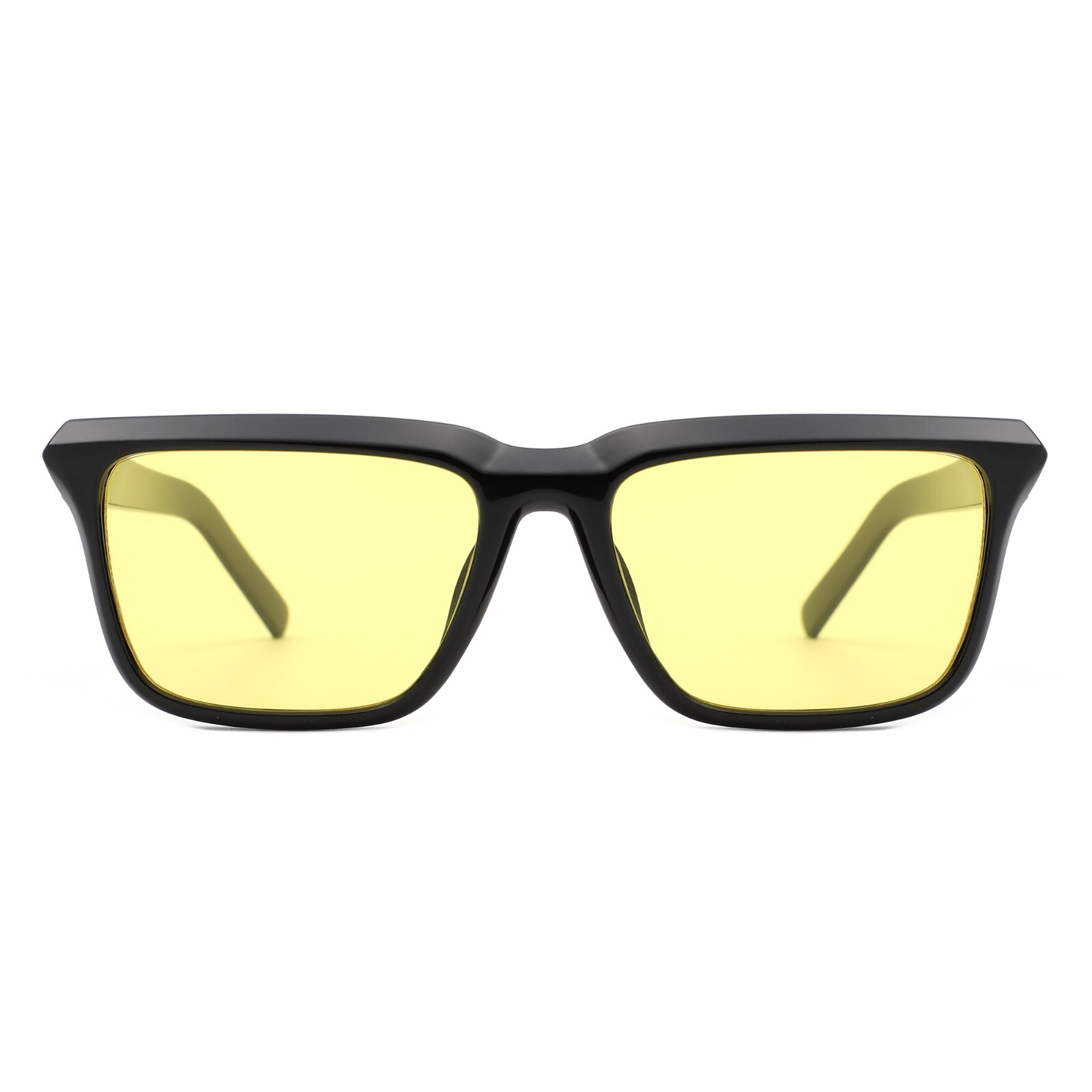 Square 100% UV Protection Fashion Eyewear – Retro Flat Top Unisex Sunglasses