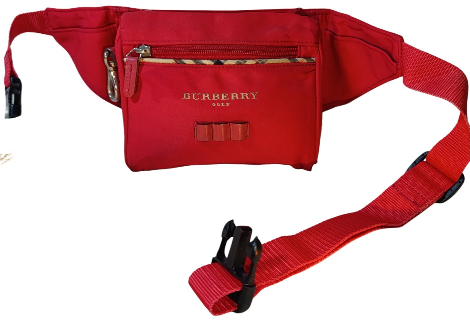 Burberry Red Golf Waist Bag