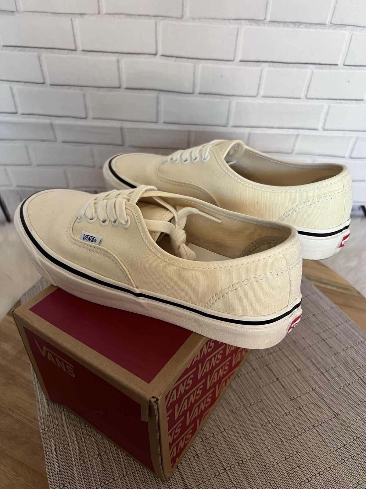 VANS Authentic 44 DX Anaheim Factory Classic White Canvas Mens 8 Womens 9.5 2020