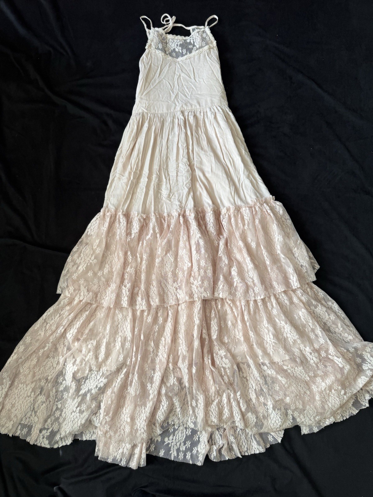 Mia Joy Teen Layered Lace Dress Size 14 Pre Owned Excellent Condition