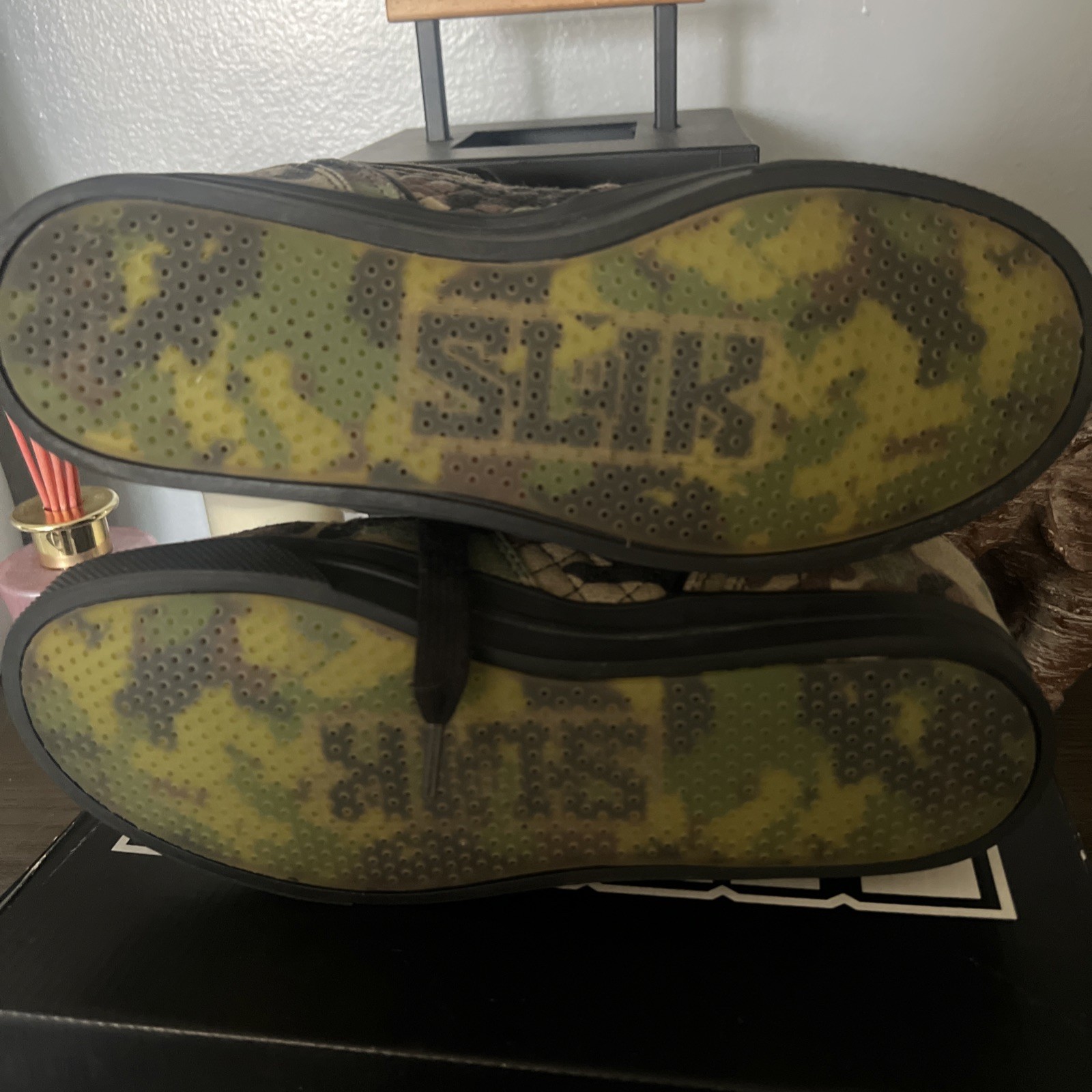 Slik Shoes Kash Limited Edition High Top bomber Camo 7.5
