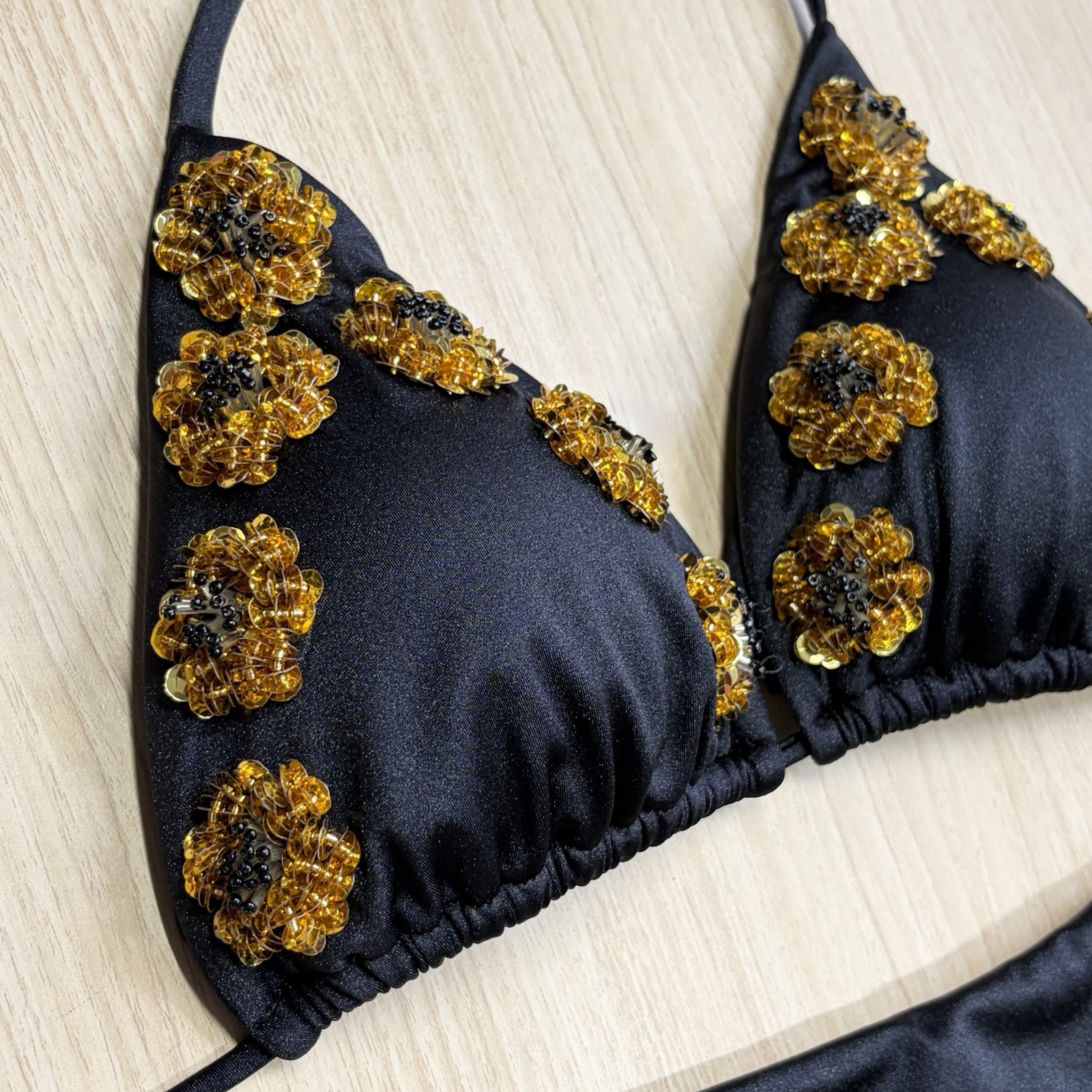Authentic Colombian Handmade Bikini Set Luxury with Embroidered (size M)