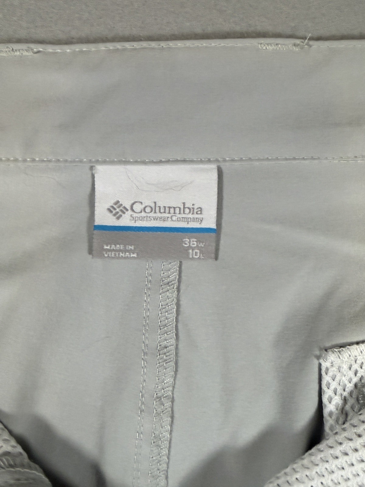 PFG Columbia Gray Shorts Omni-Shade Grander Marlin New W Tags 36 Waist 10 Inseam