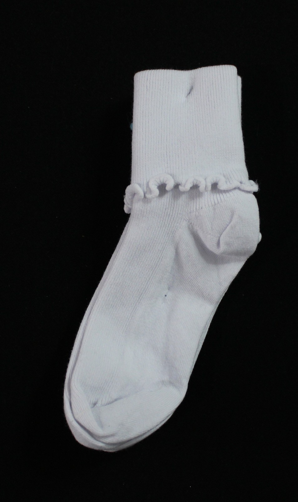 Jeffries Socks Girls’ 2-Pair Seamless Turn Cuff Socks DH3 White Medium NWT
