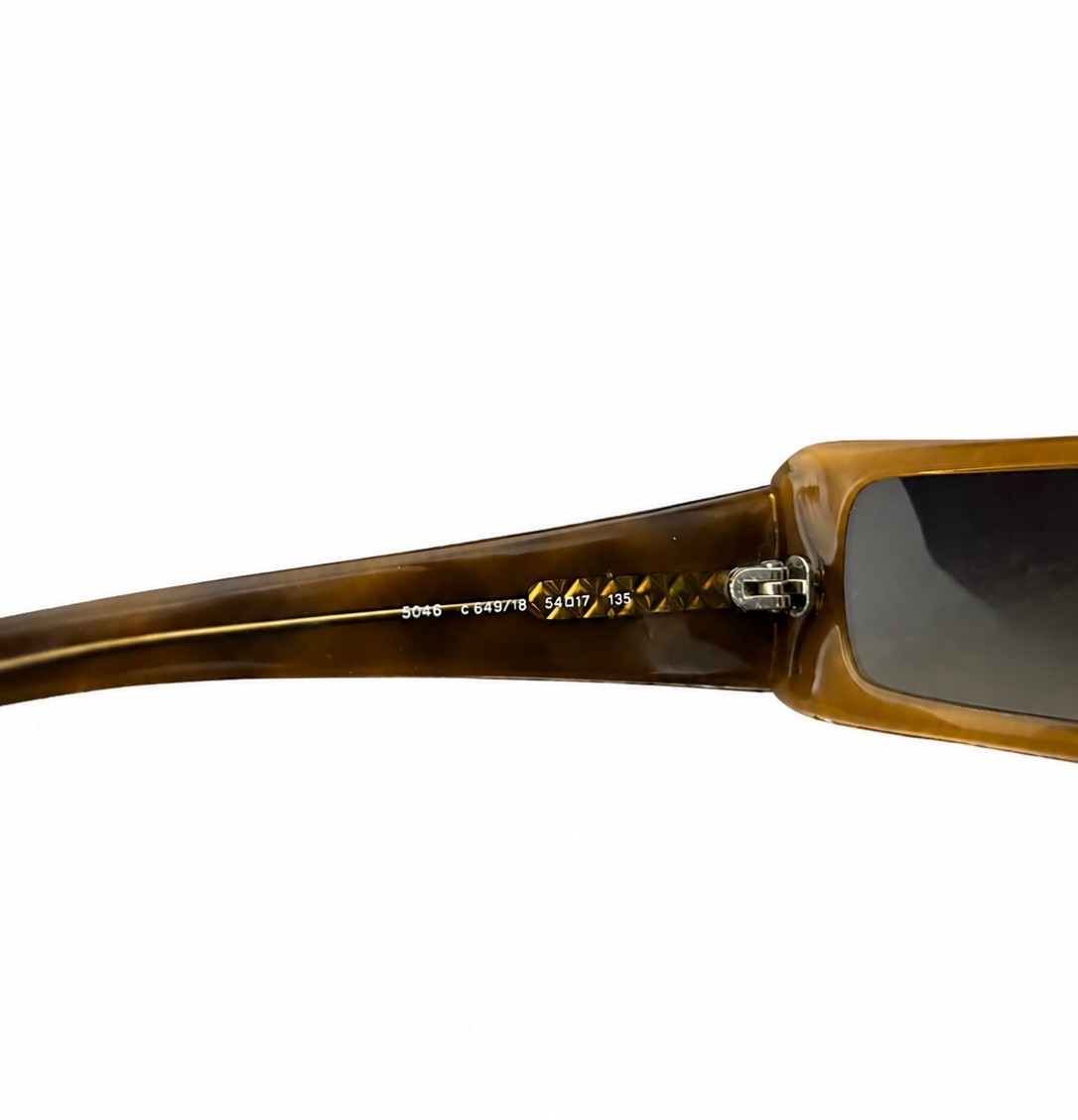 Authentic Chanel 5046 Vintage Sunglasses Tortoiseshell Havana CC Logo + Case