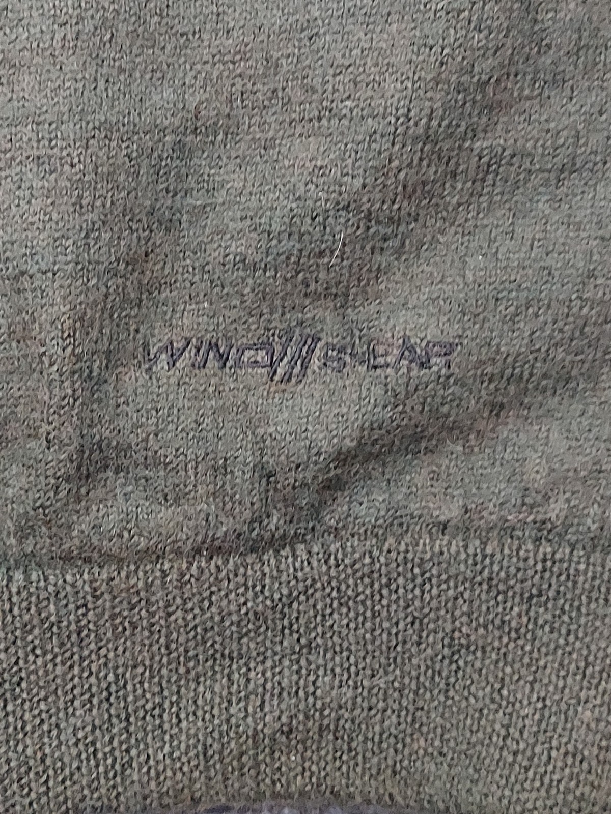 Cabelas Windshear Wool Sweater Mens 3XLT Olive Green Elbow Patches 1/4 Zip READ