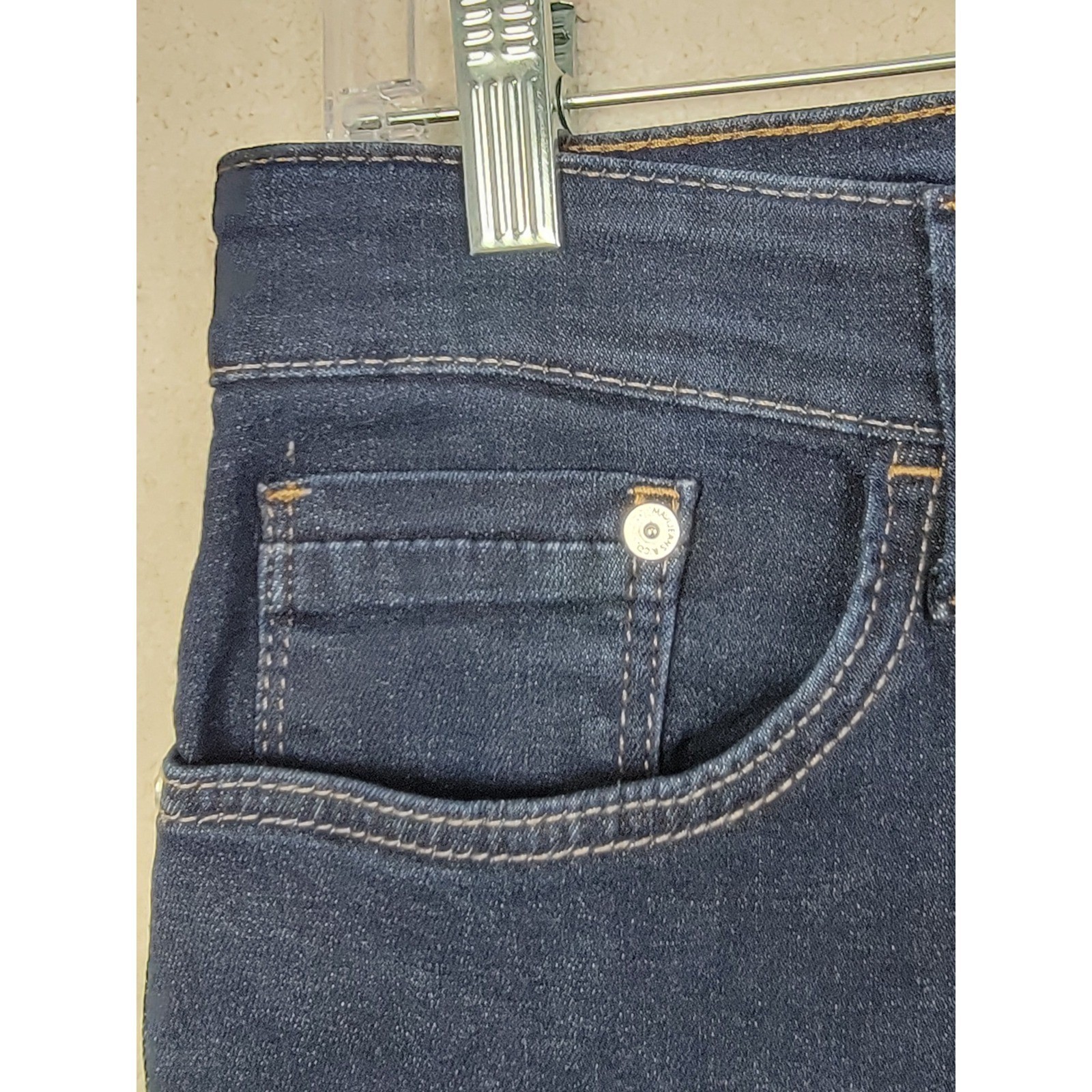 Mavi Zach Straight Leg Jeans Mens 34×30 Dark Indigo Stretch Denim Classic Fit