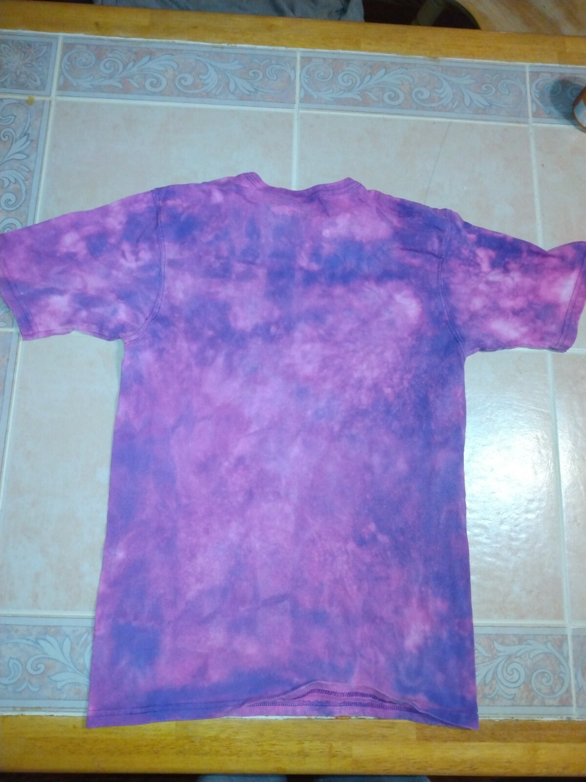 champion gt19 spell out t-shirt bleach tie-dyed S